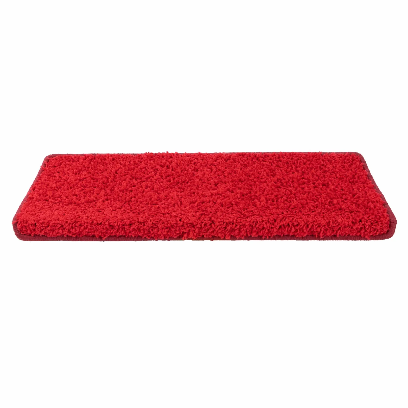 Floordirekt Shaggy Barcelona mata na schody 65 x 23,5 cm czerwona prostokątna