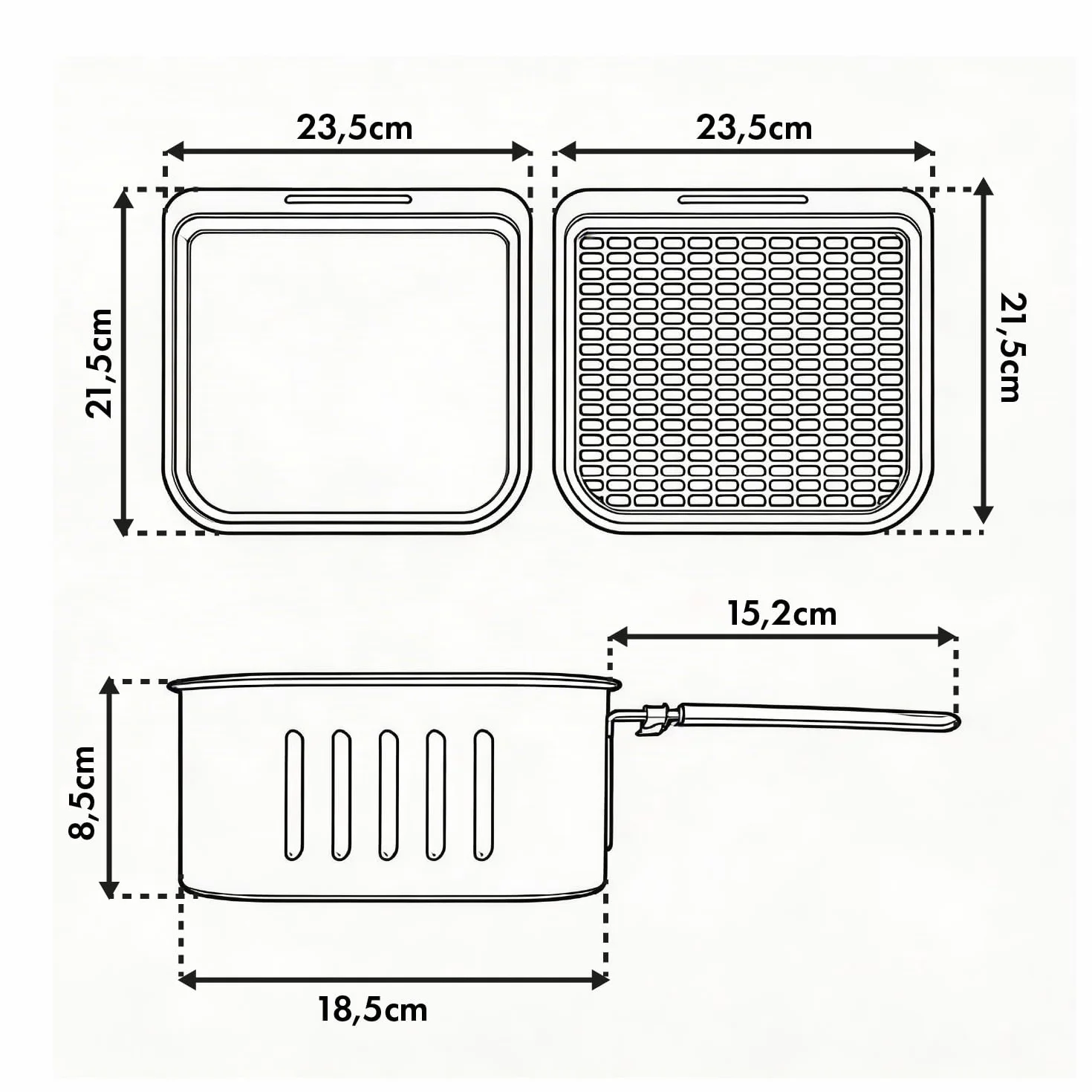 GreenBlue GB950 Frytkownica bezolejowa, pojemność 10 l, moc 1800 W, okienko podglądu, 8 programów, zakres temperatur 70–200 °C, 60-minutowy timer, panel dotykowy LED, akcesoria: kosz, miski, czarna