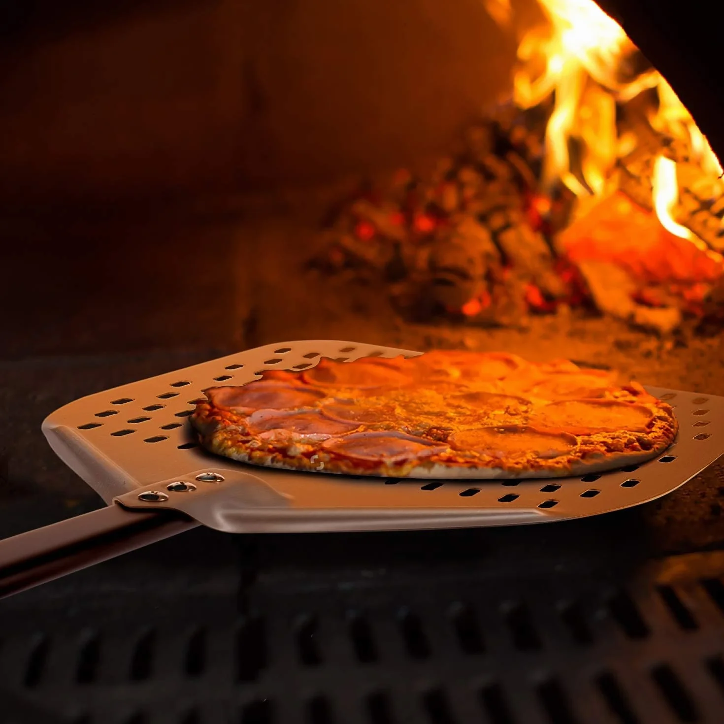 G.a HOMEFAVOR Łopatka do pizzy 30 cm prostokątna anodowane aluminium