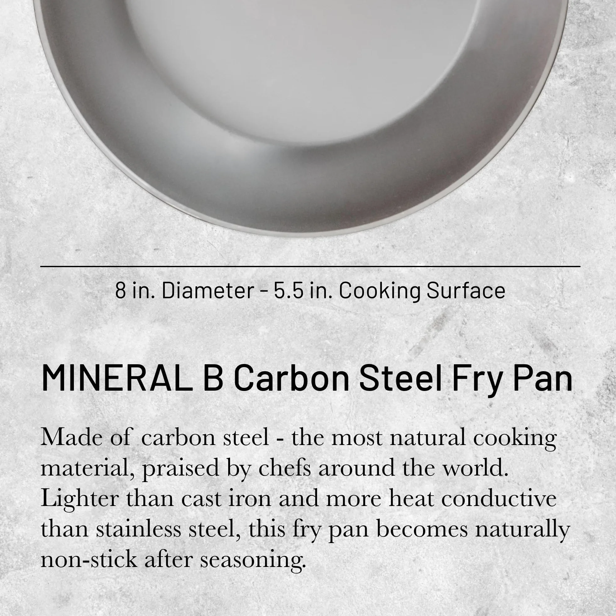 De Buyer Mineral B Element Patelnia 20 cm Stalowa