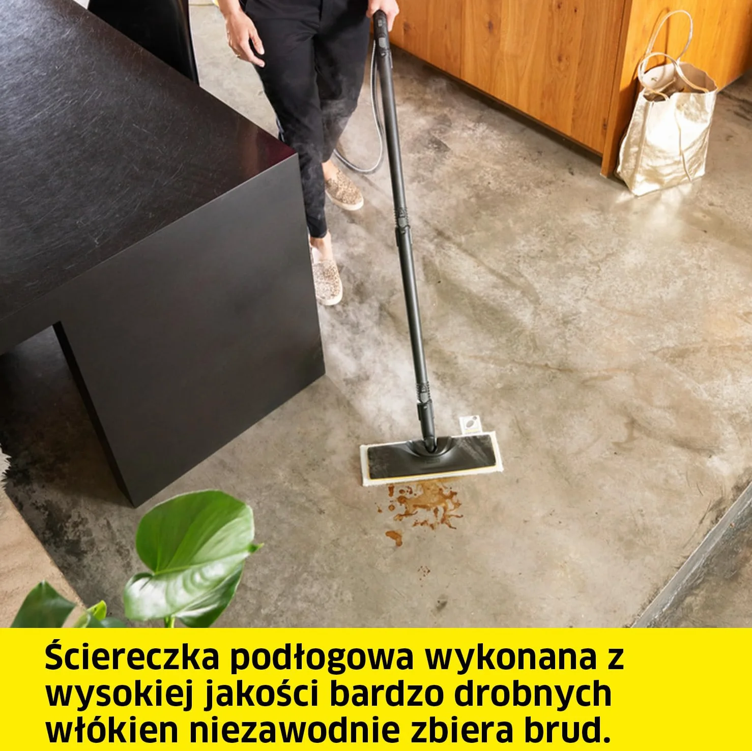 Kärcher zestaw ssawek podłogowych EasyFix do SC 1, 1 ssawka podłogowa, 1 uniwersalna ściereczka podłogowa z bardzo drobnego włókna, 2 rury ssące (0,5 m), oryginalne akcesoria do parownicy Kärcher SC 1