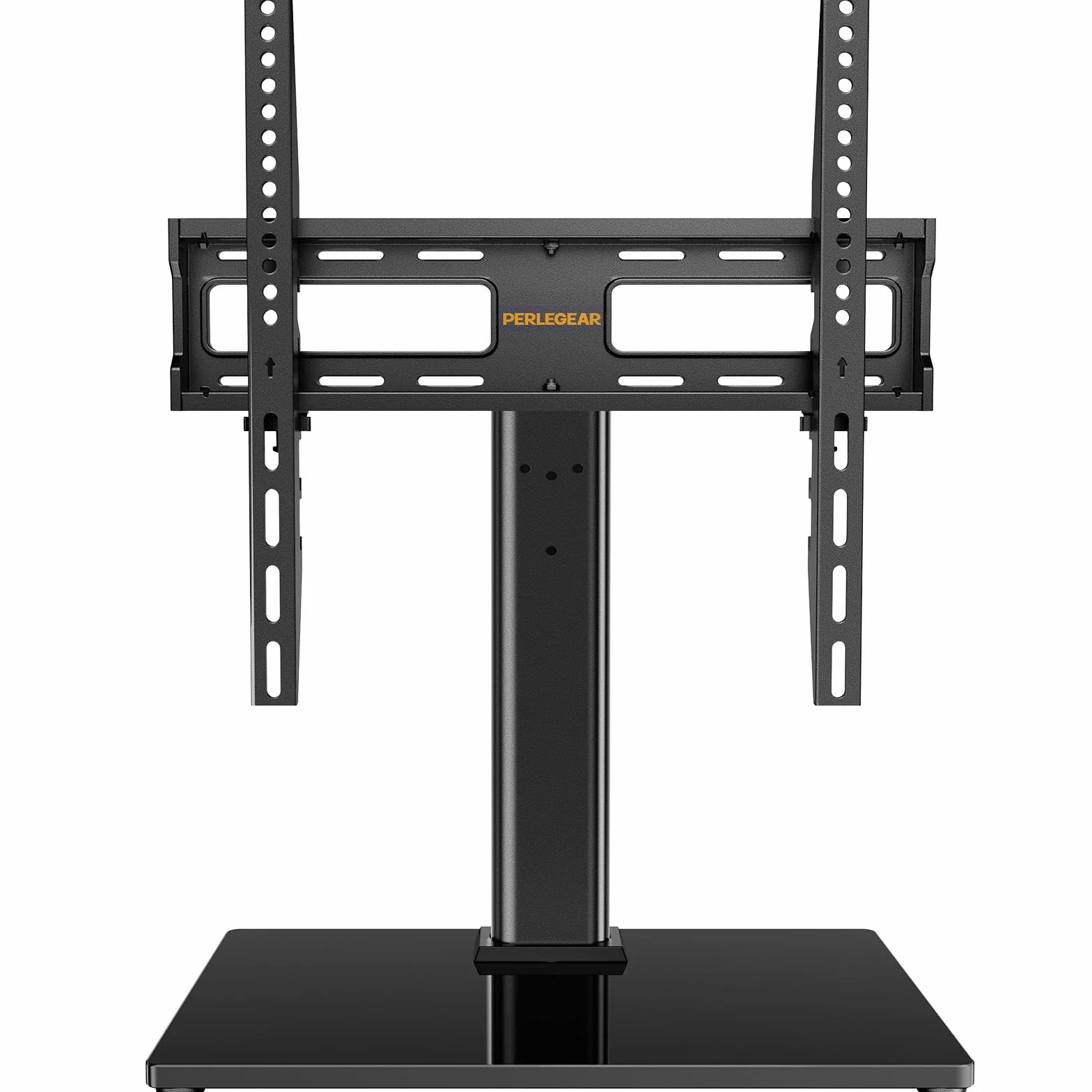 Stojak na telewizory 32-60 cali - Obrotowy uchwyt TV o regulowanej wysokości z podstawą ze szkła hartowanego, maksymalna VESA 400x400 mm, pojemność 40 kg