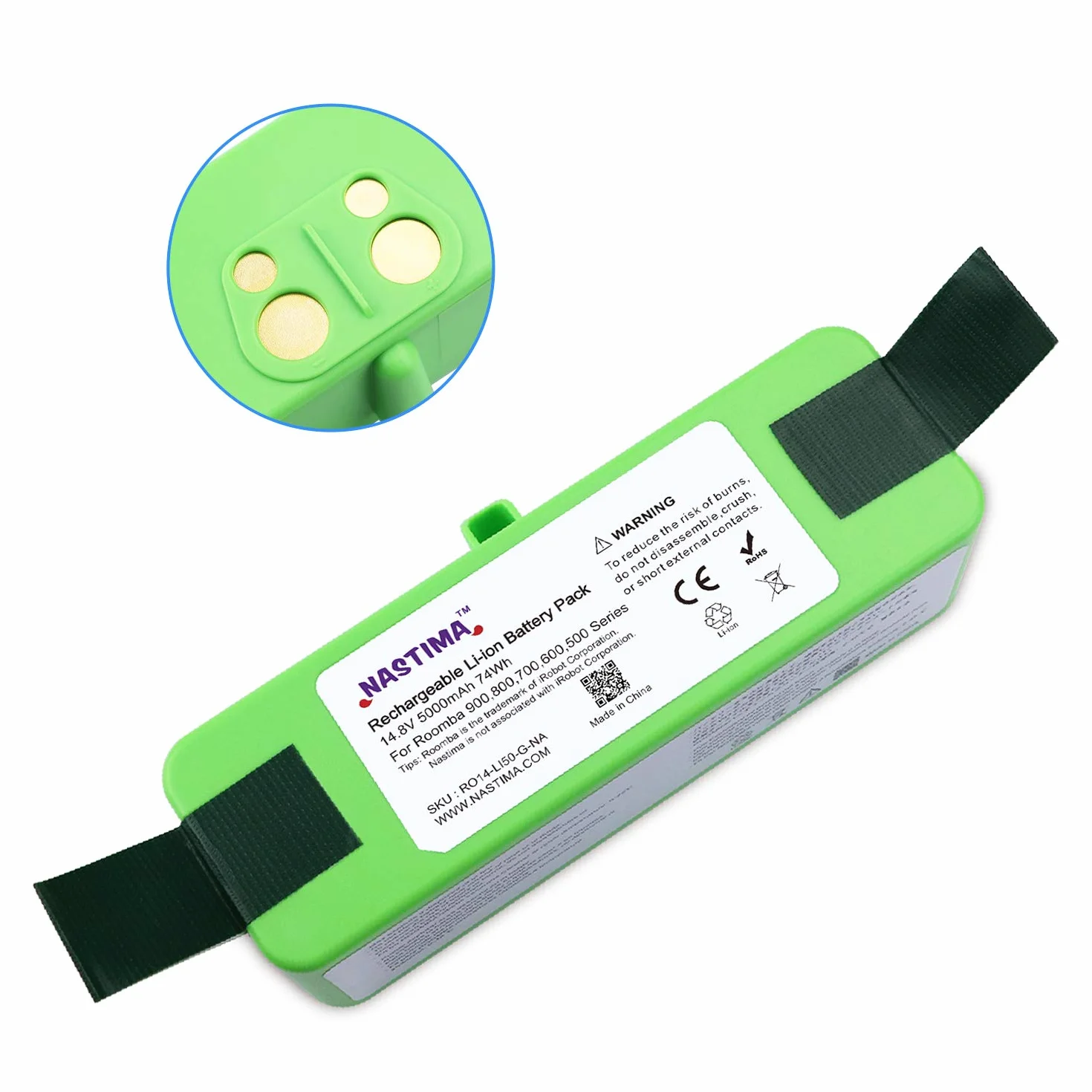 NASTIMA 14,8 V 5000 mAh akumulator litowo-jonowy do Roomba seria 900 800 700 600