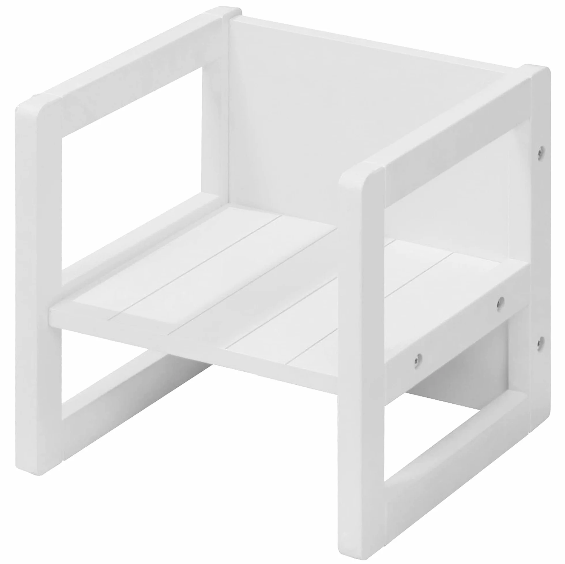 Roba Taboret Biały 30 x 30 x 30 cm