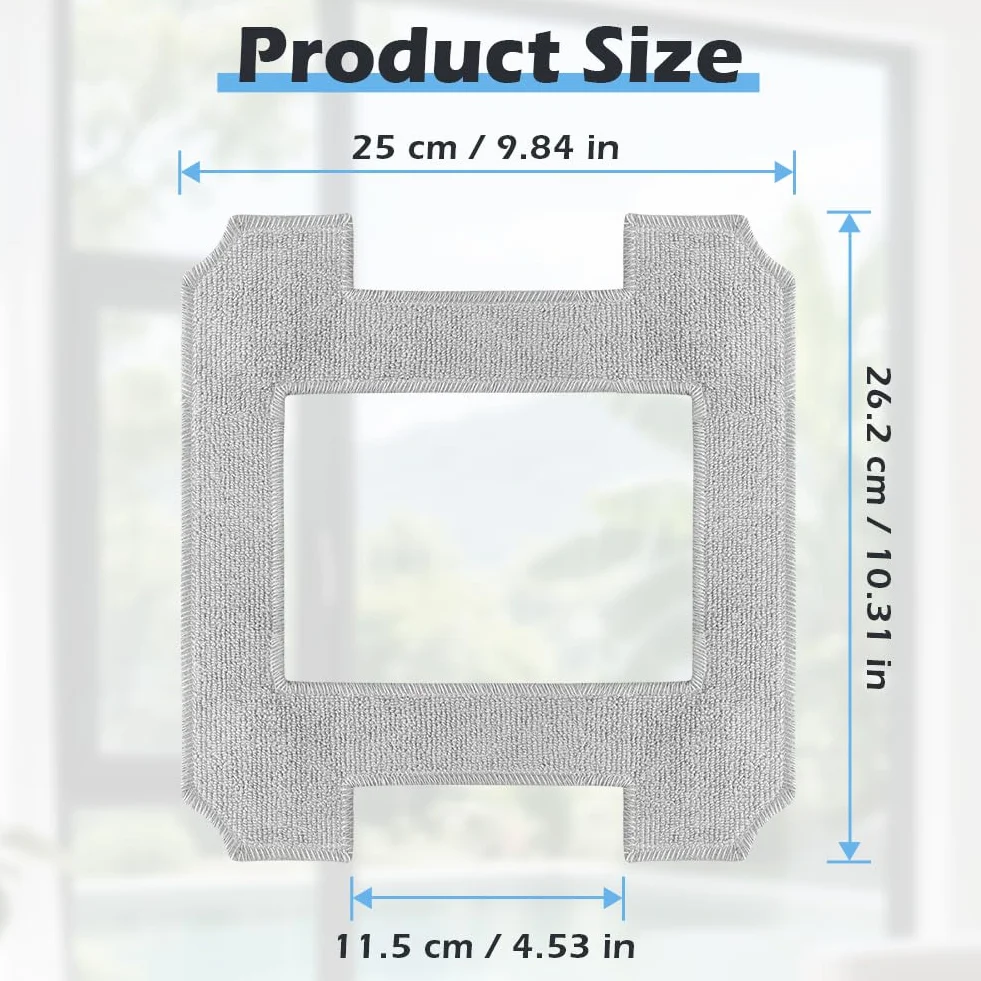 AUYAO Ściereczka do czyszczenia robota mikrofibry kompatybilna z ECOVACS W1 W1S W1S Upgrade W1S Pro W2 W2S Pro