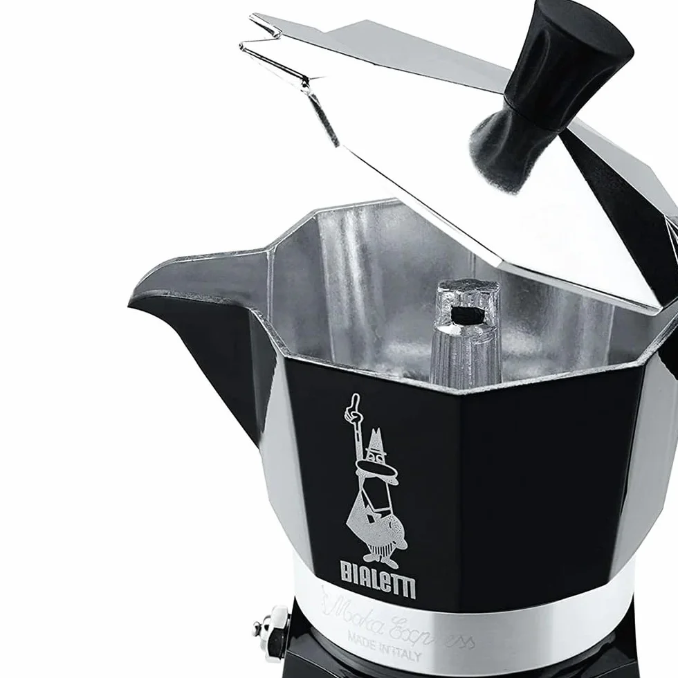Bialetti – Moka Express: Klasyczna Kawiarka Do Przygotowywania Prawdziwej Włoskiej Kawy, 6 Filiżanek (270 Ml), Aluminiowa, Czarny