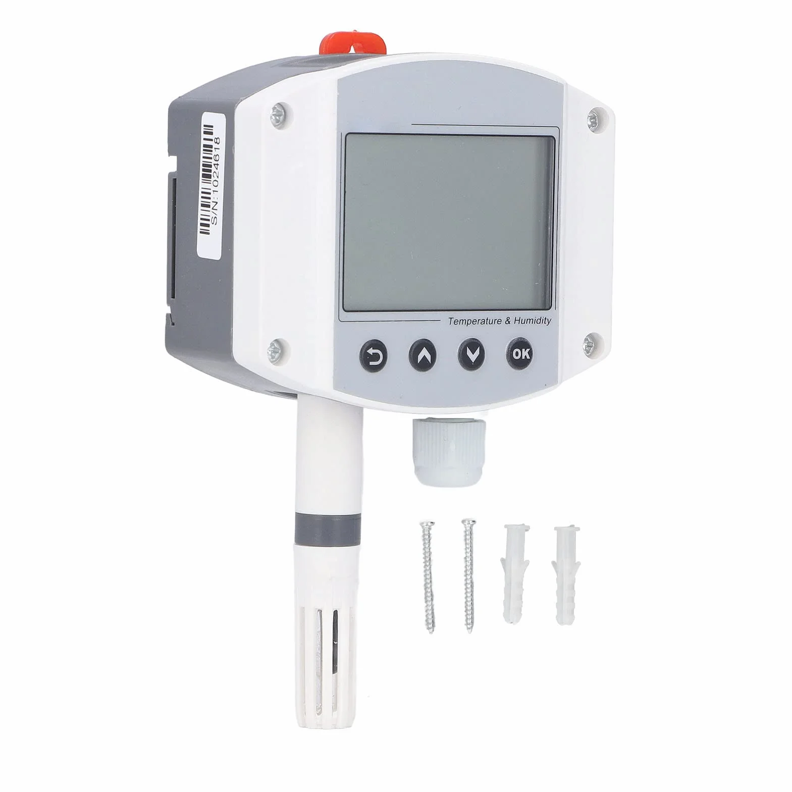 485 Przetwornik Temperatury i Wilgotności Naścienny Czujnik Temperatury i Wilgotności o Wysokiej Dokładności z Wyświetlaczem LCD 10~30V Higrometr Kryty