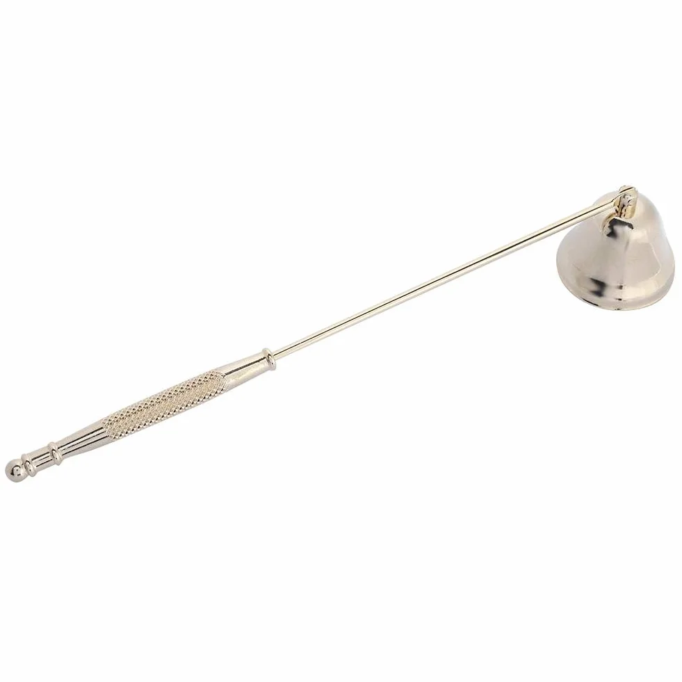 Snuffer do świec ze stali nierdzewnej Wick Snuffer Snuffer Akcesoria do osłon świec Narzędzie do świec Świeca dzwonki z długim uchwytem do bezpiecznego gaszenia świecy (złoto)