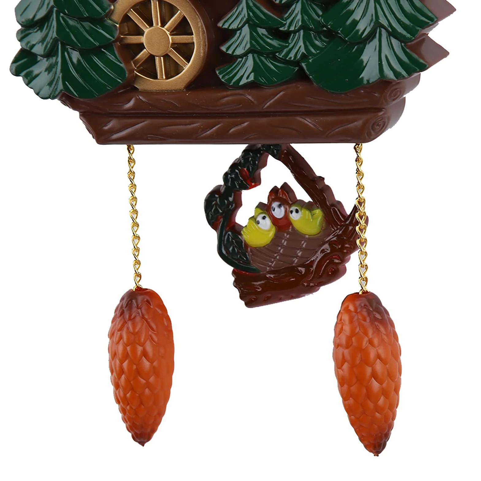 Zegar Kwarcowy zegar z kukułką 21 × 18 × 7 Domek na Drzewie Sztuka Zabytkowa Dekoracja do Domu