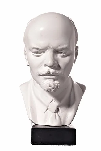 Radziecki rosyjski lider ZSRR Władimir Lenin marmur biust statua rzeźba 13 cm biała