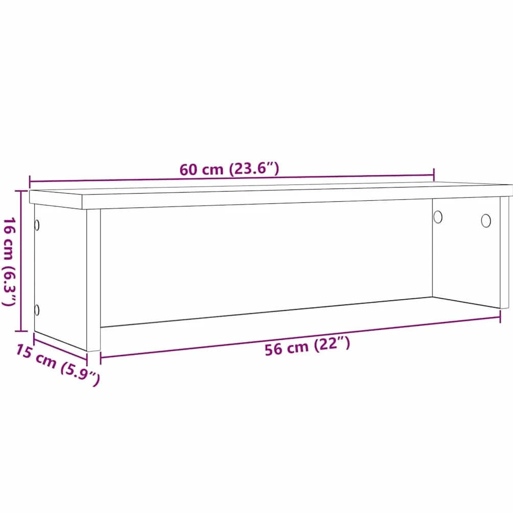 vidaXL Półki kuchenne składane, 2 szt., czarne, 60x15x16 cm, półka kuchenna do przechowywania, organizer do szafek, półka na blat kuchenny