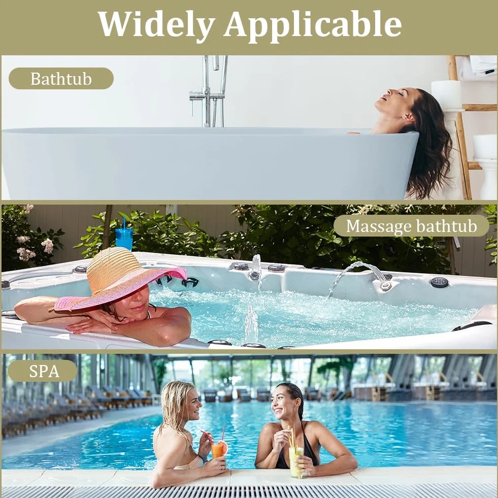 Poduszka do wanny, luksusowy zestaw poduszki do wanny 4D i piłki do kąpieli, ergonomiczna siatkowa poduszka do wanny SPA, z antypoślizgowymi przyssawkami, ergonomiczny zagłówek domowego spa do