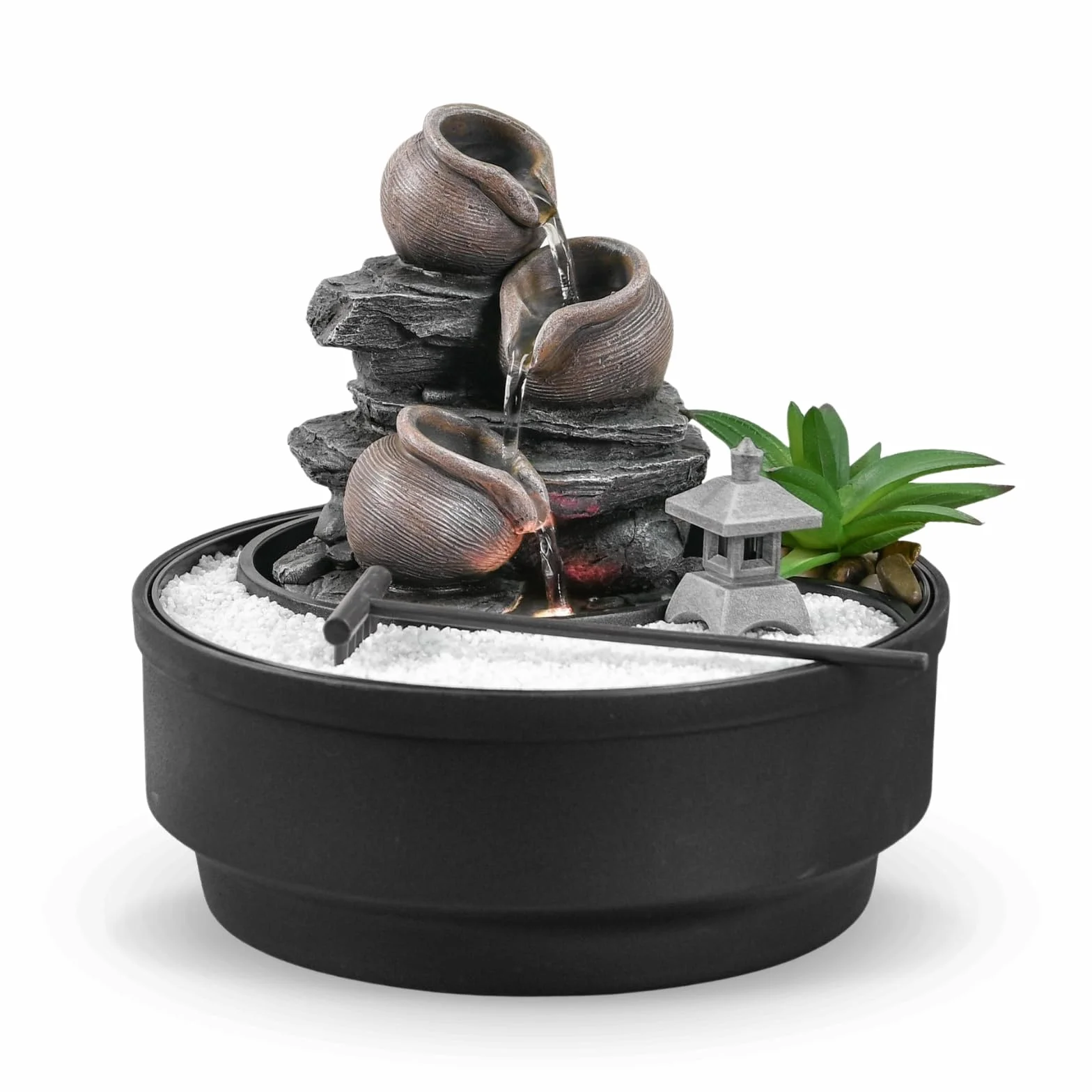 Fontanna ogrodowa Zen Oasis Zen'Light LED kolorowe światło H21 cm