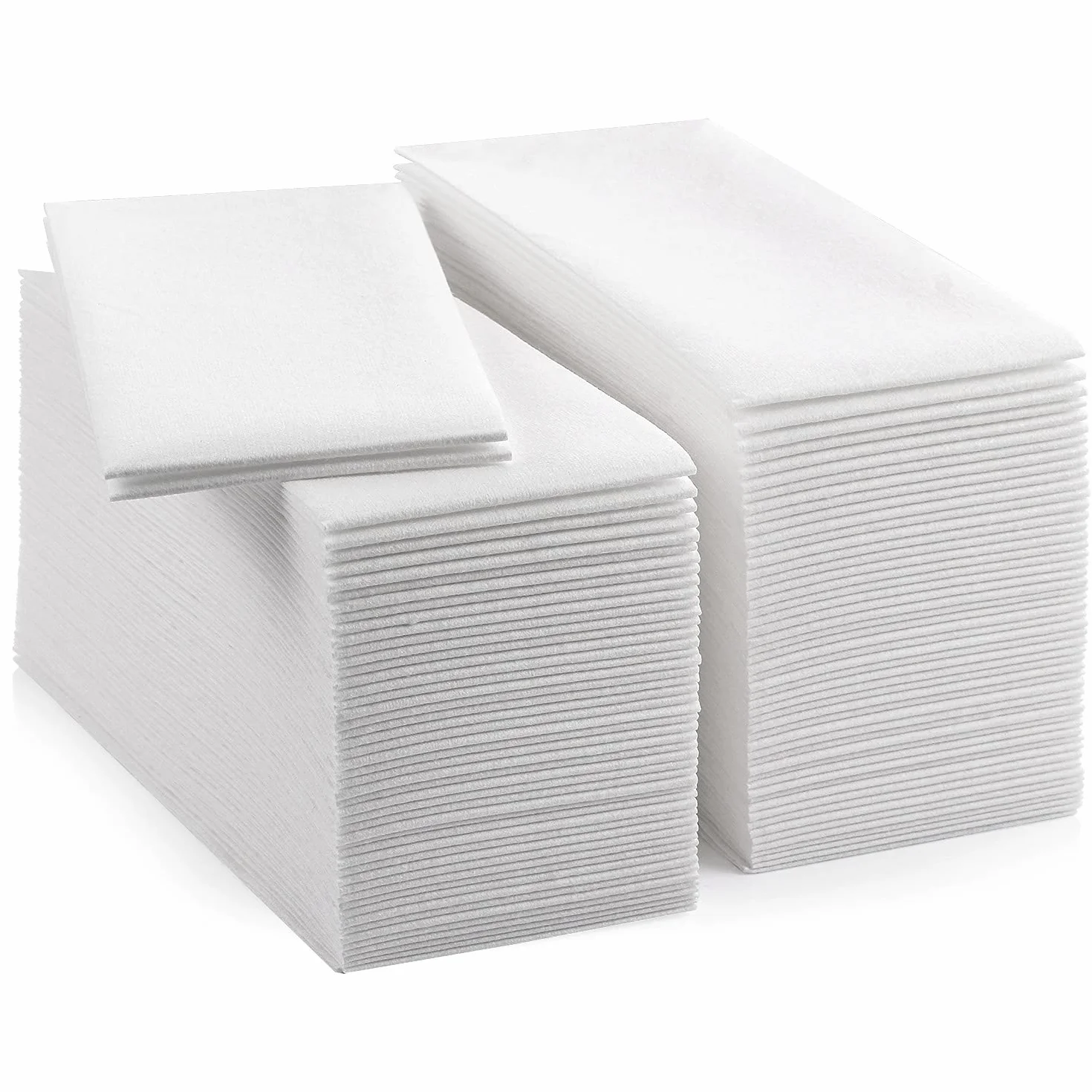 LEKOCH papierowe ręczniki z efektem lnu 43 x 30 cm białe