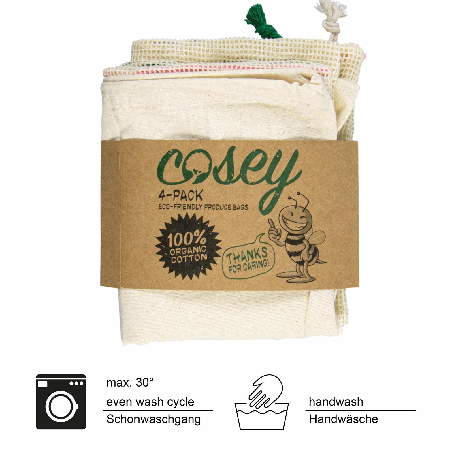 cosey 60016661 worki do owoców i warzyw, bawełna