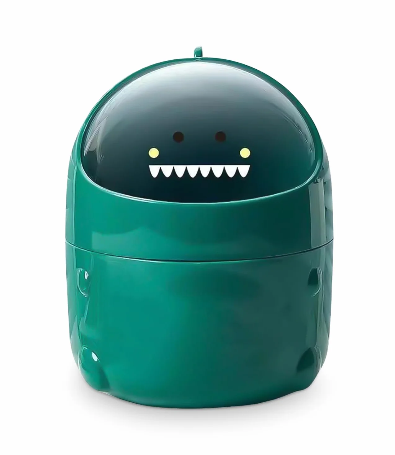 Mini stołowy kosz na śmieci z pokrywką, dinozaury, słodki kosz na śmieci z kreskówki, mały kosz na śmieci, dekoracja Kawaii, pudełko do przechowywania, do biura, pokoju dziecięcego, toaletki