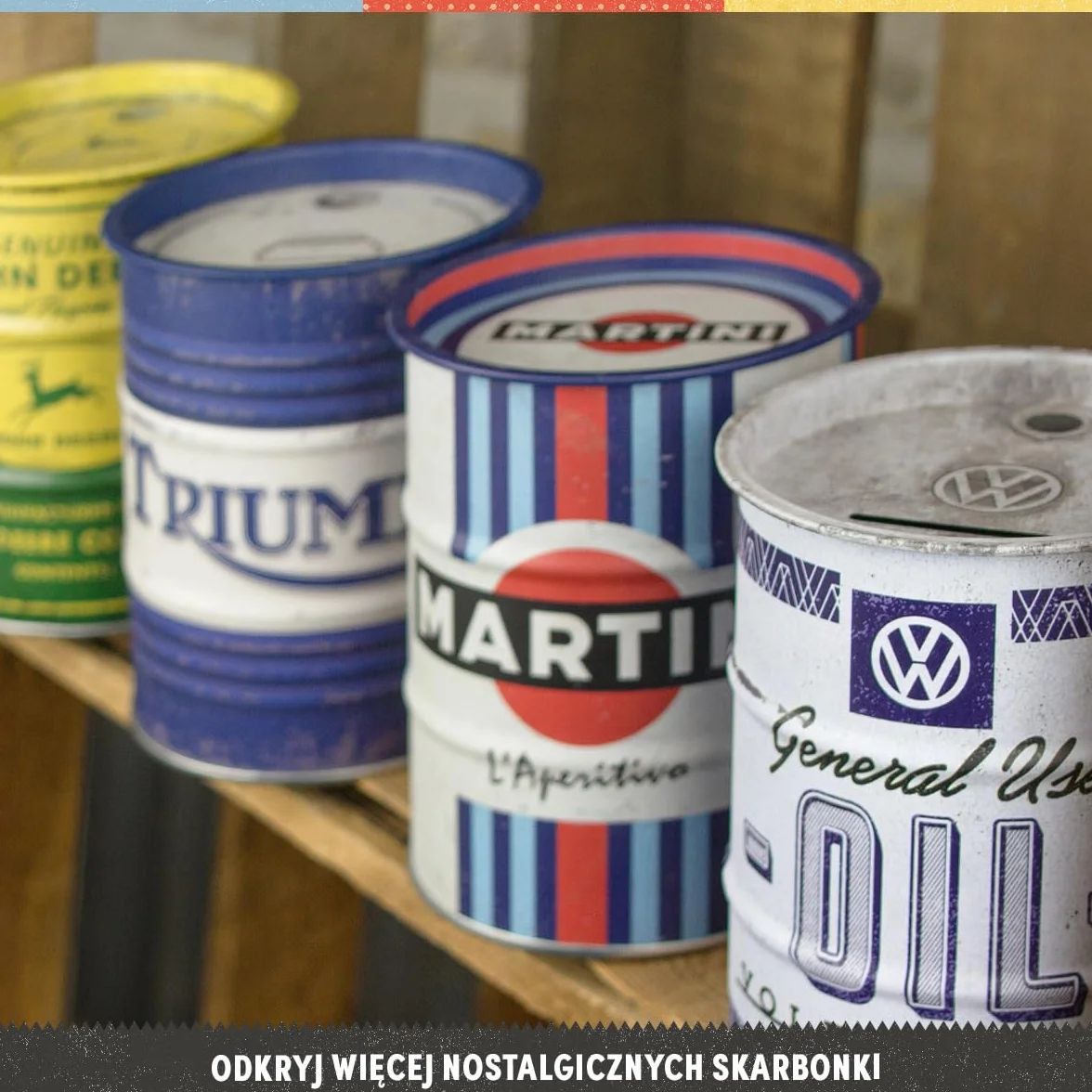 Nostalgic-Art Retro Skarbonka Metalowa 600 ml BMW Superior Motor Oil Prezent Oficjalna Licencja