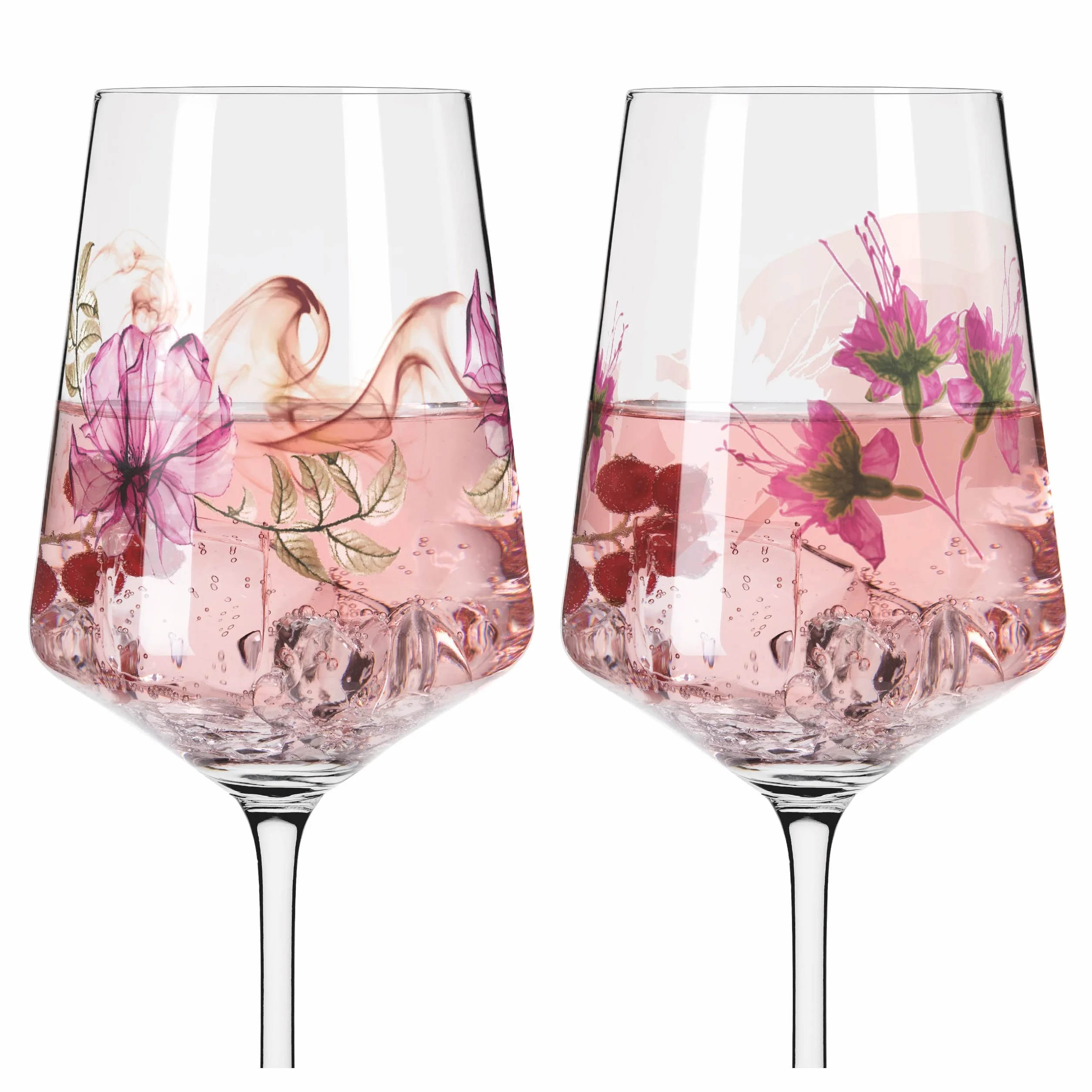 RITZENHOFF Kieliszek do aperitifu 500 ml zestaw 2 szt. seria Sonet letni nr 4 motyw roślinny Made in Germany