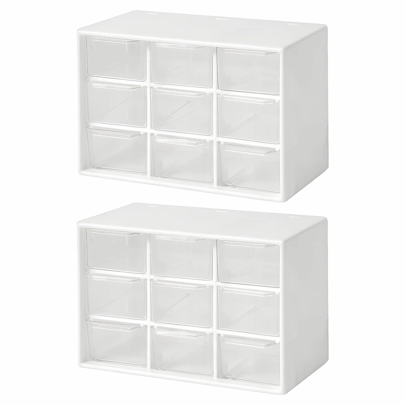 Organizer do przechowywania z 9 szufladami, mini komoda na biurko
