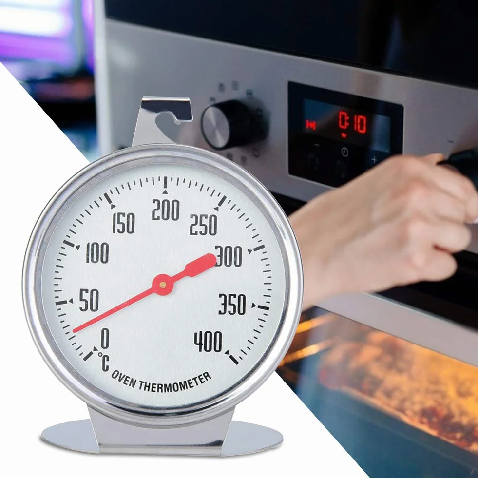 Termometr do Piekarnika ze Stali Nierdzewnej Okrągły Wskaźnik Temperatury Stojący
