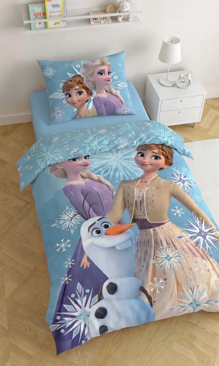 Disney Frozen pościel Królowa Śniegu Anna Elsa 135/140 x 200 cm