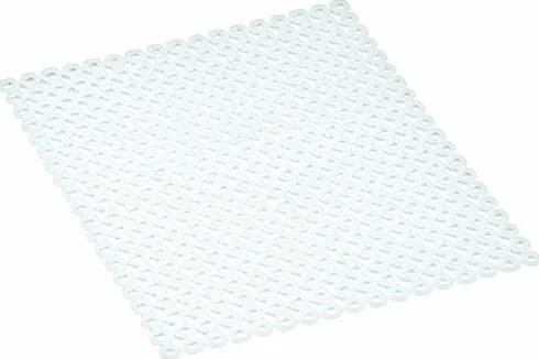 Curver prostokątna mata do zlewozmywaka plastik biała 39,73x33,5x0,5 cm