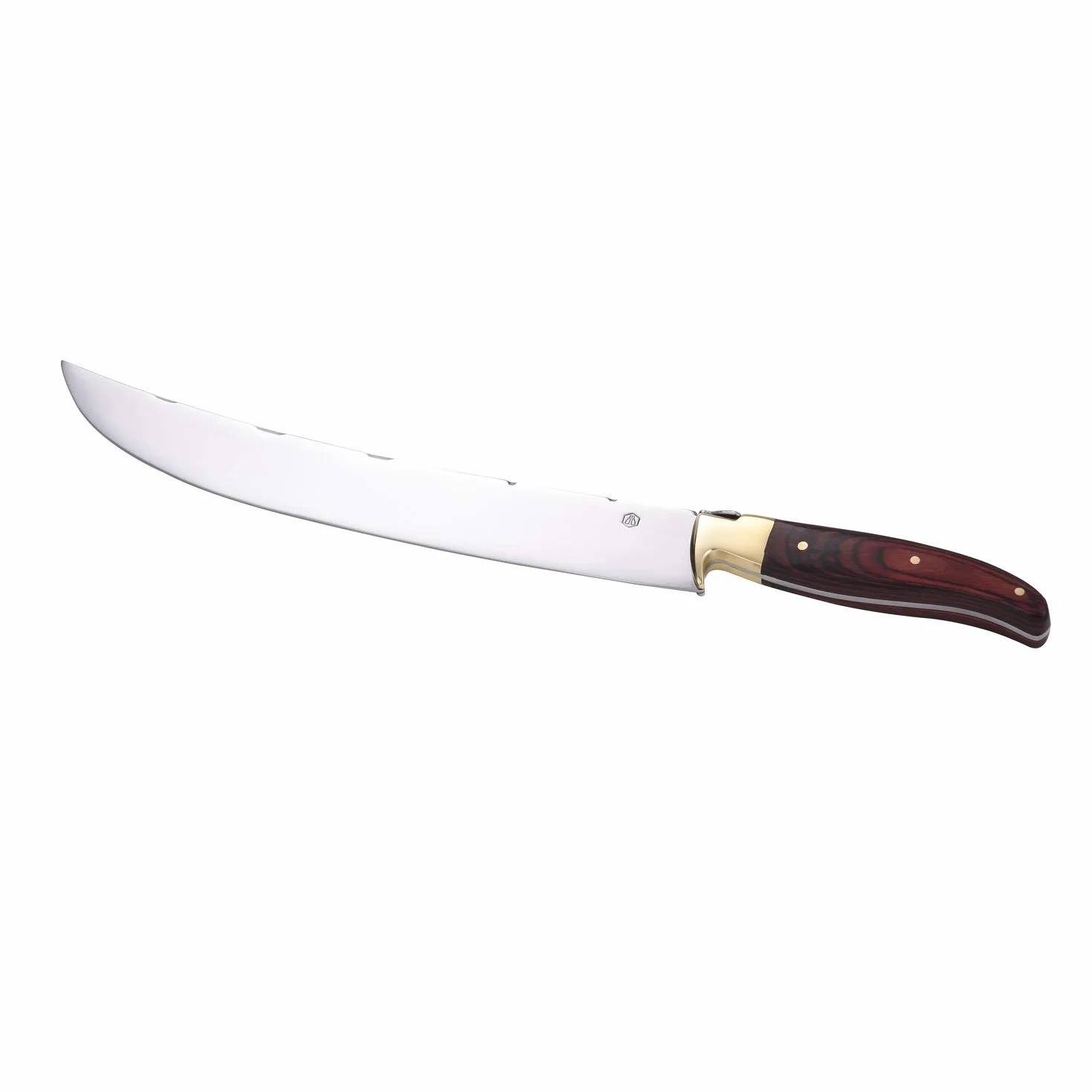 LAGUIOLE 40268086, Miecz do szampana z uchwytem z prawdziwego drewna, stal szlachetna, ergonomiczny, dryluj butelki szampana z elegancją, pudełko prezentowe, drewno Pakka, Ciemnobrązowy