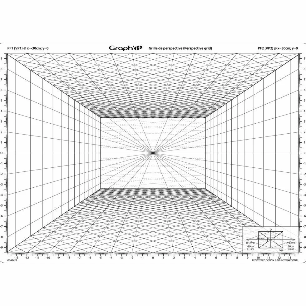 Graph'It Perspective Frontale gi42422 Kratka Maskująca, Biały, 21 x 35 cm
