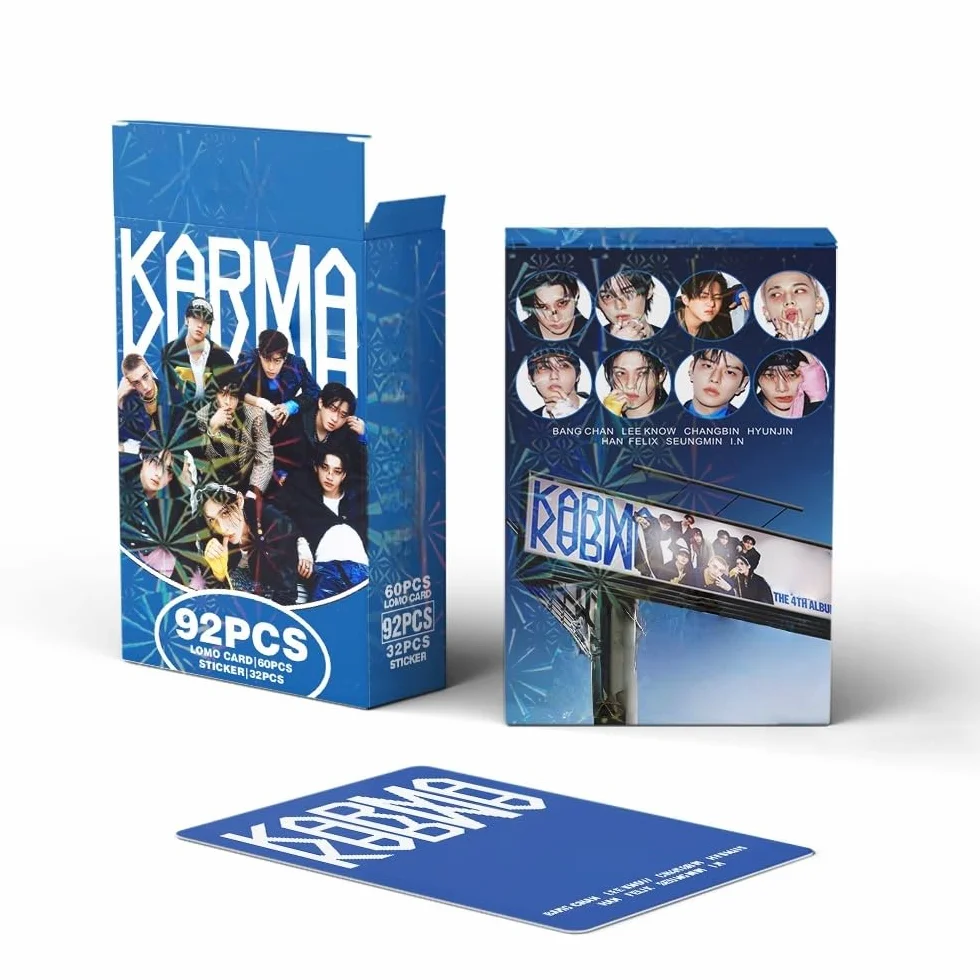 Yuto Stray Kids Album z fotokartkami 92 szt. Album Stray Kids Karma Karty z zdjęciami Karma karta lomo Karty lomo Prezent Merch dla chłopców i dziewczyn