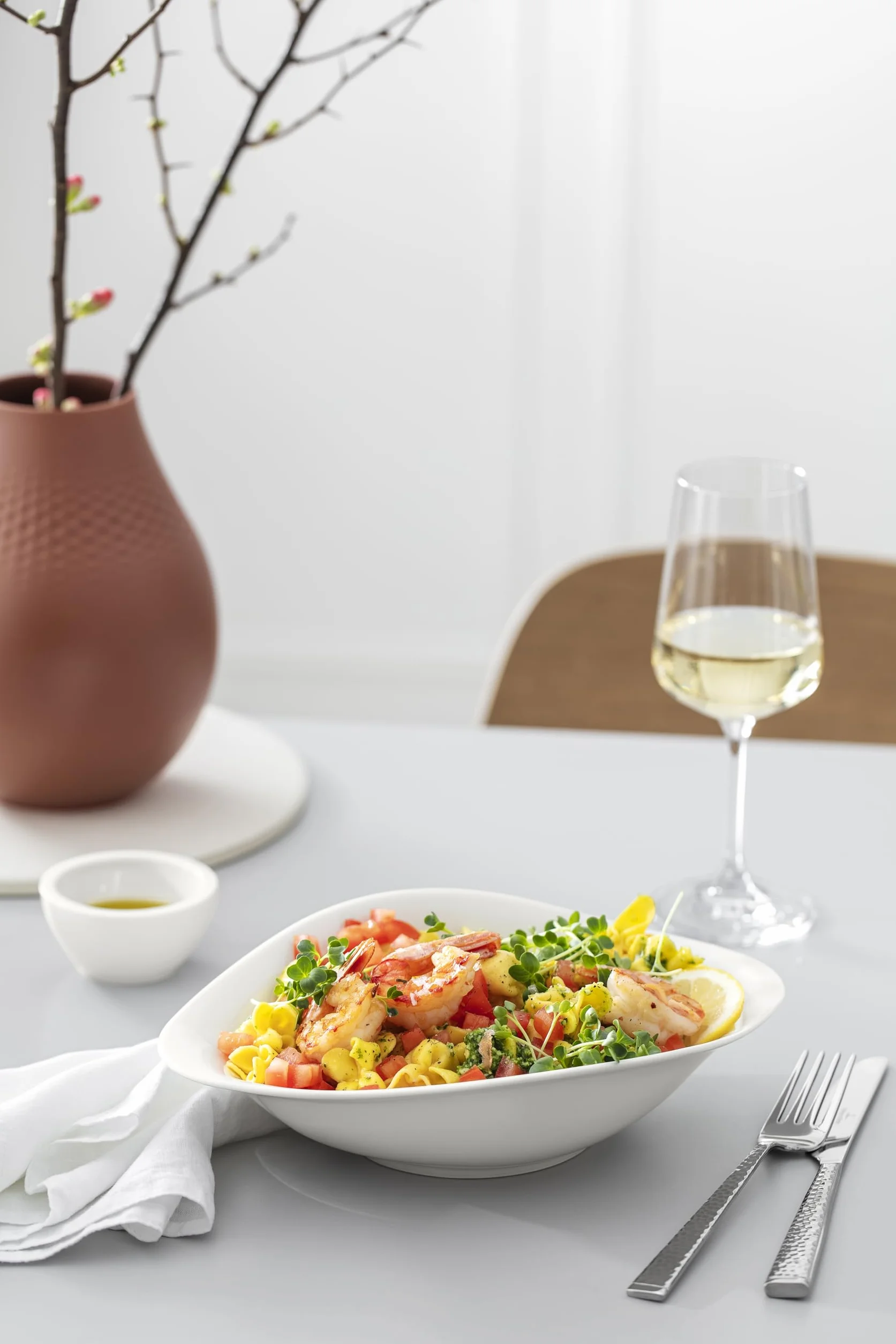 Villeroy & Boch Vapiano zestaw misek do makaronu 2-cz. porcelana Premium biała