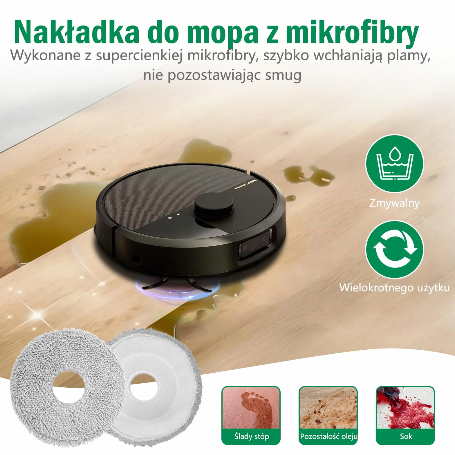 Zestaw 22 akcesoriów do robota odkurzającego iRobot Roomba Plus 405/505/507 Combo części zamienne, 1 szczotka główna, 6 worków do kurzu, 4 szczotki boczne, 6 filtrów HEPA, 4 ściereczki do