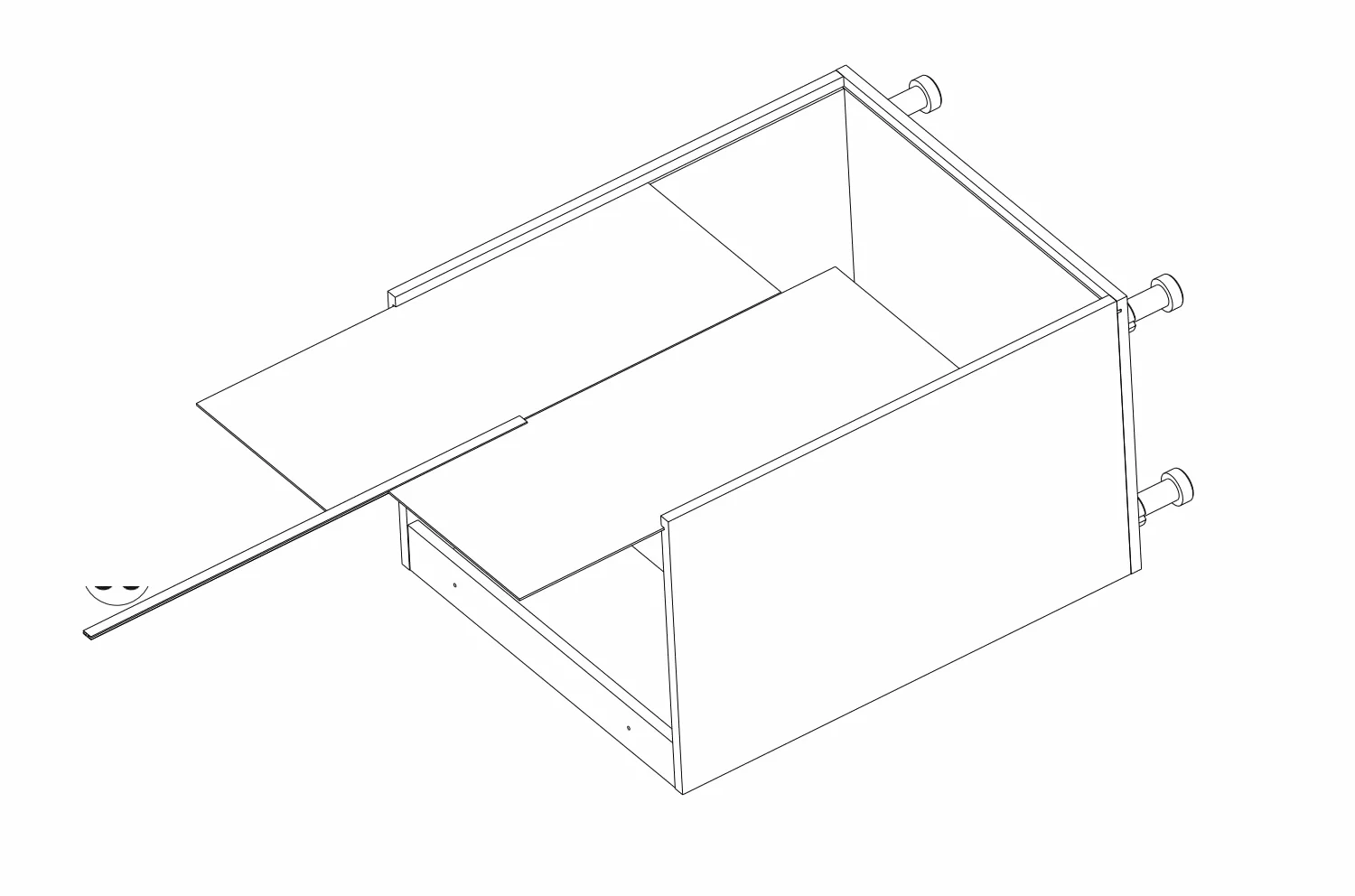 Szafka kuchenna dolna 60x82x47 cm kolor Grafit, Matowa –stojąca, do zestawów, z płyty laminowanej, bez blatu, mebel kuchenny pod zabudowe, moduł kuchenny