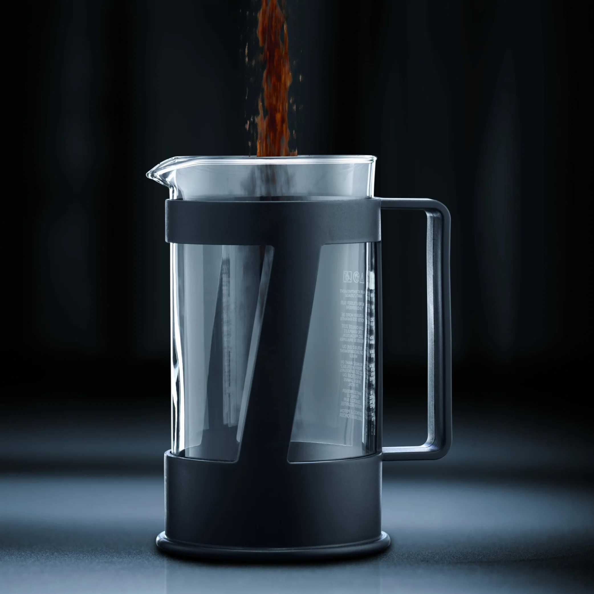 BODUM Crema zaparzacz do kawy z 4 filiżankami, czarny, 0,5 l