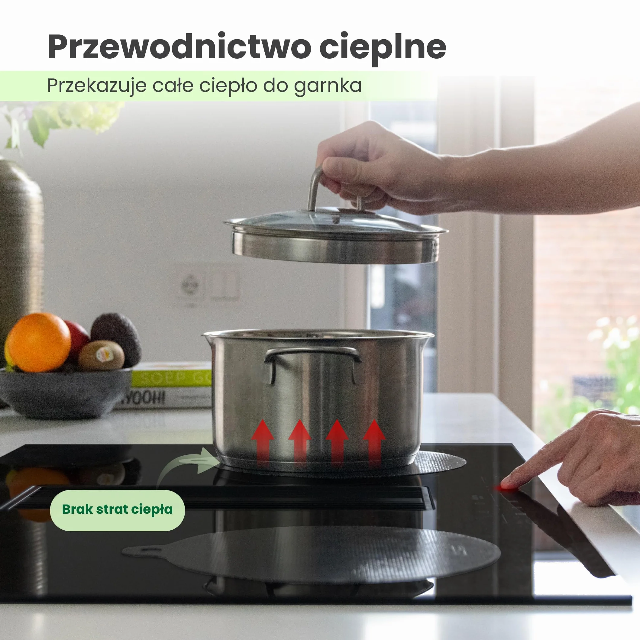 MoreCore Mata ochronna na kuchenkę | mata ochronna na kuchenkę | mata indukcyjna | osłona płyty grzewczej | mata chroniąca przed wysoką temperaturą | 4 sztuki 22 cm