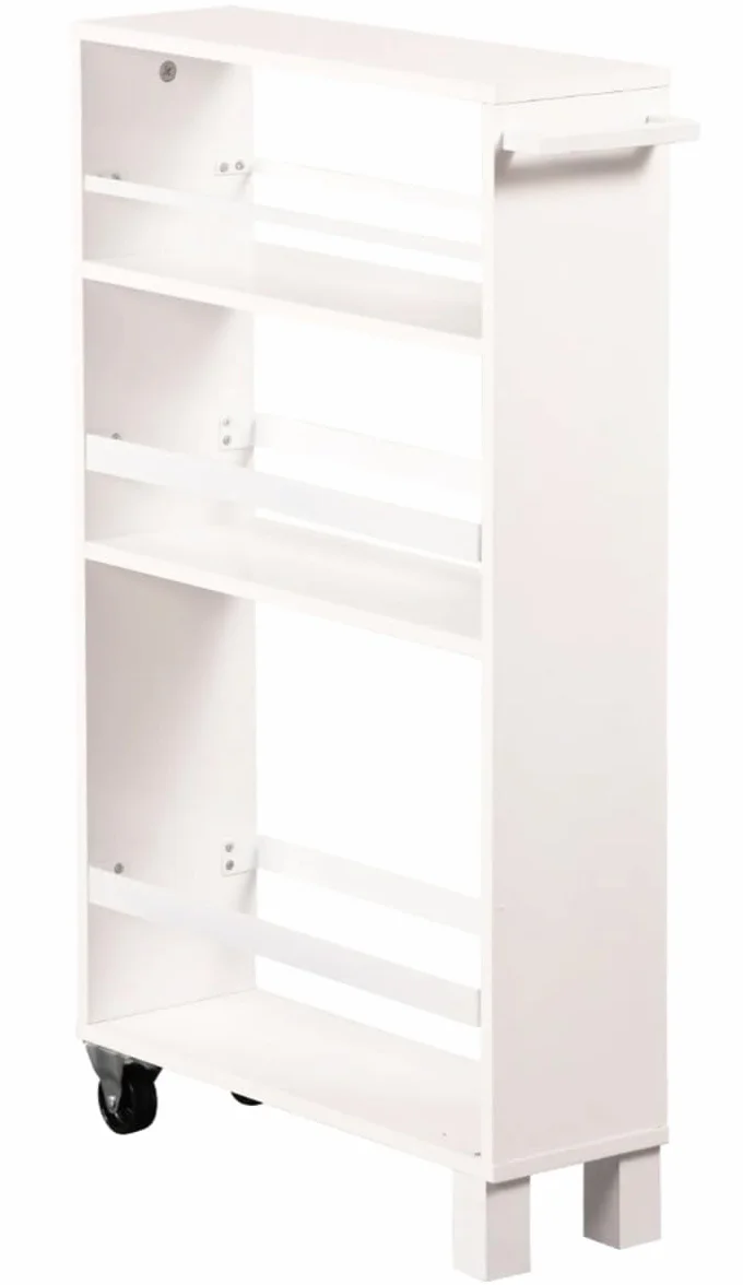 Kesper | regał wnękowy, materiał: płyta wiórowa, wymiary: 50 x 15 cm/wysokość: 79 cm, kolor: biały | 24854 13