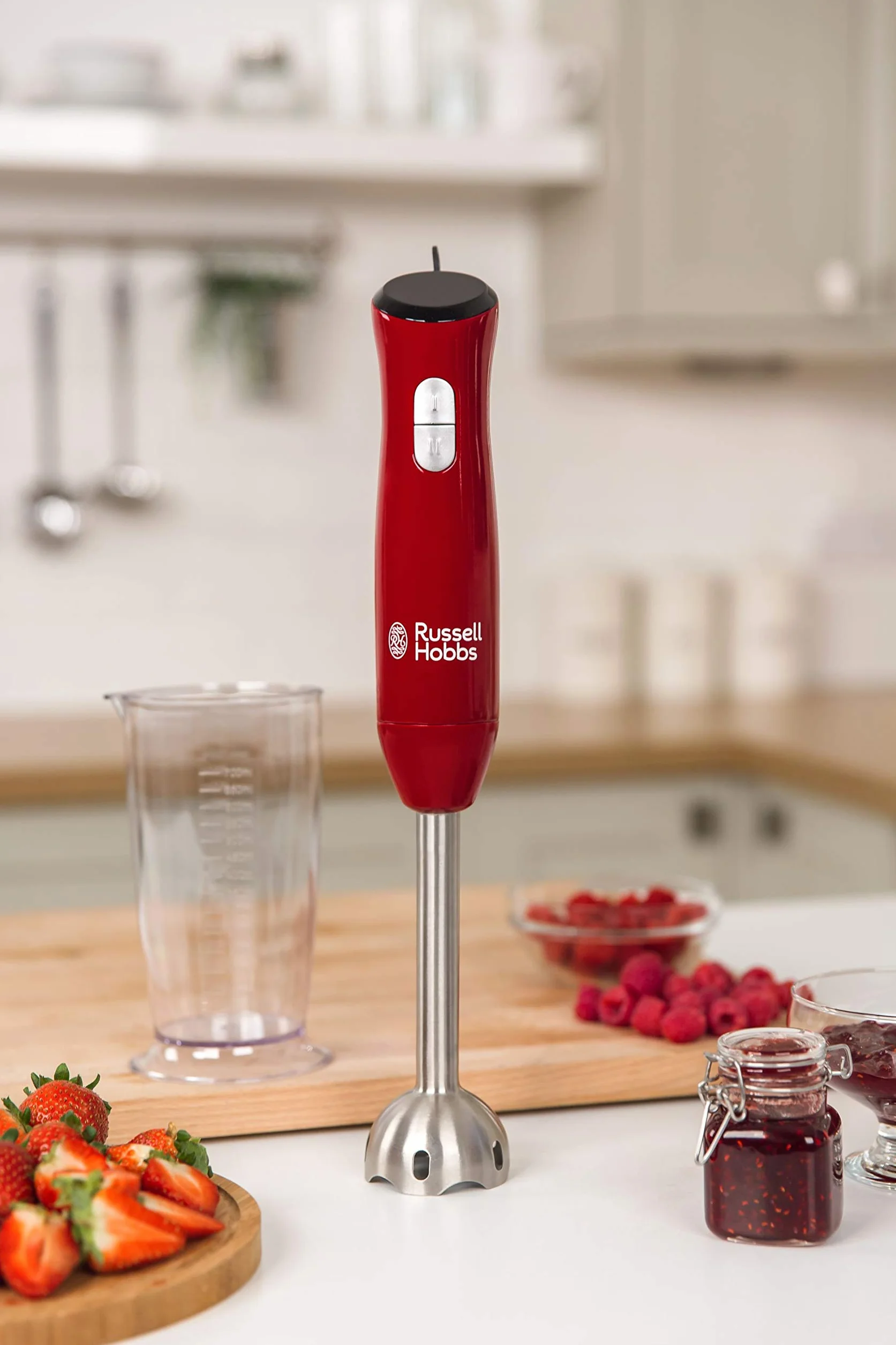 Russell Hobbs blender ręczny 500W 0,7L 2 prędkości czerwony Desire-24690-56