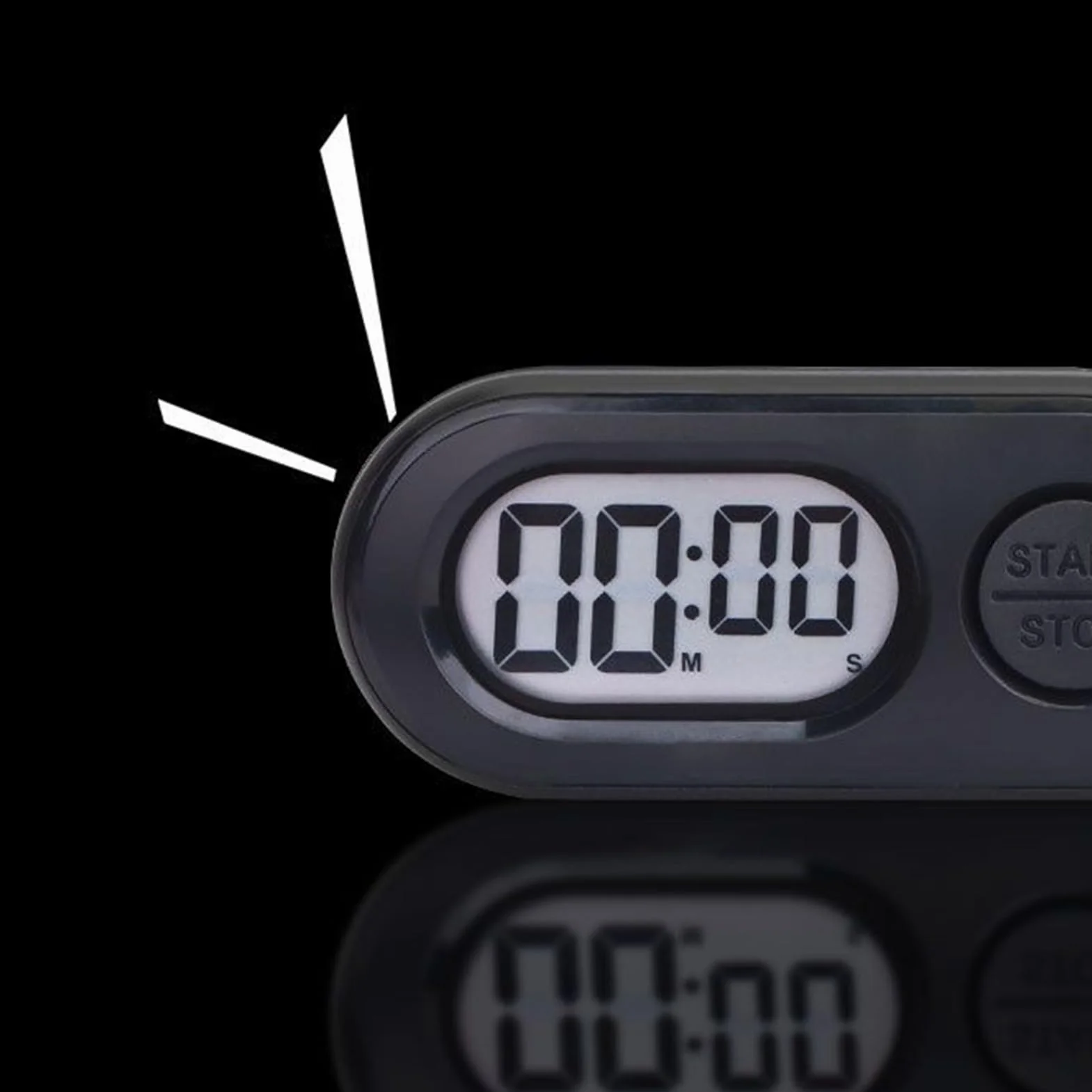 Breloki Stoper, Min-i Cyfrowe Zegarki Odpowiednie Do Klipsów Na Klucze Smycz Plecak, Przenośny Sportowy Stop Watch Breloczek, Ekran LCD Zegar Cyfrowy Akcesoria Do Odliczania