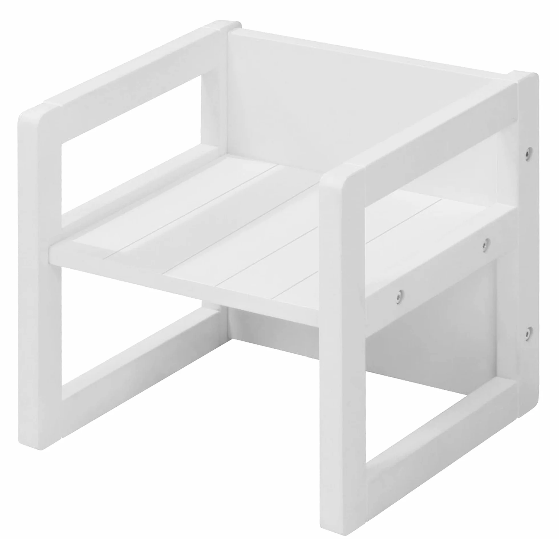 Roba Taboret Biały 30 x 30 x 30 cm