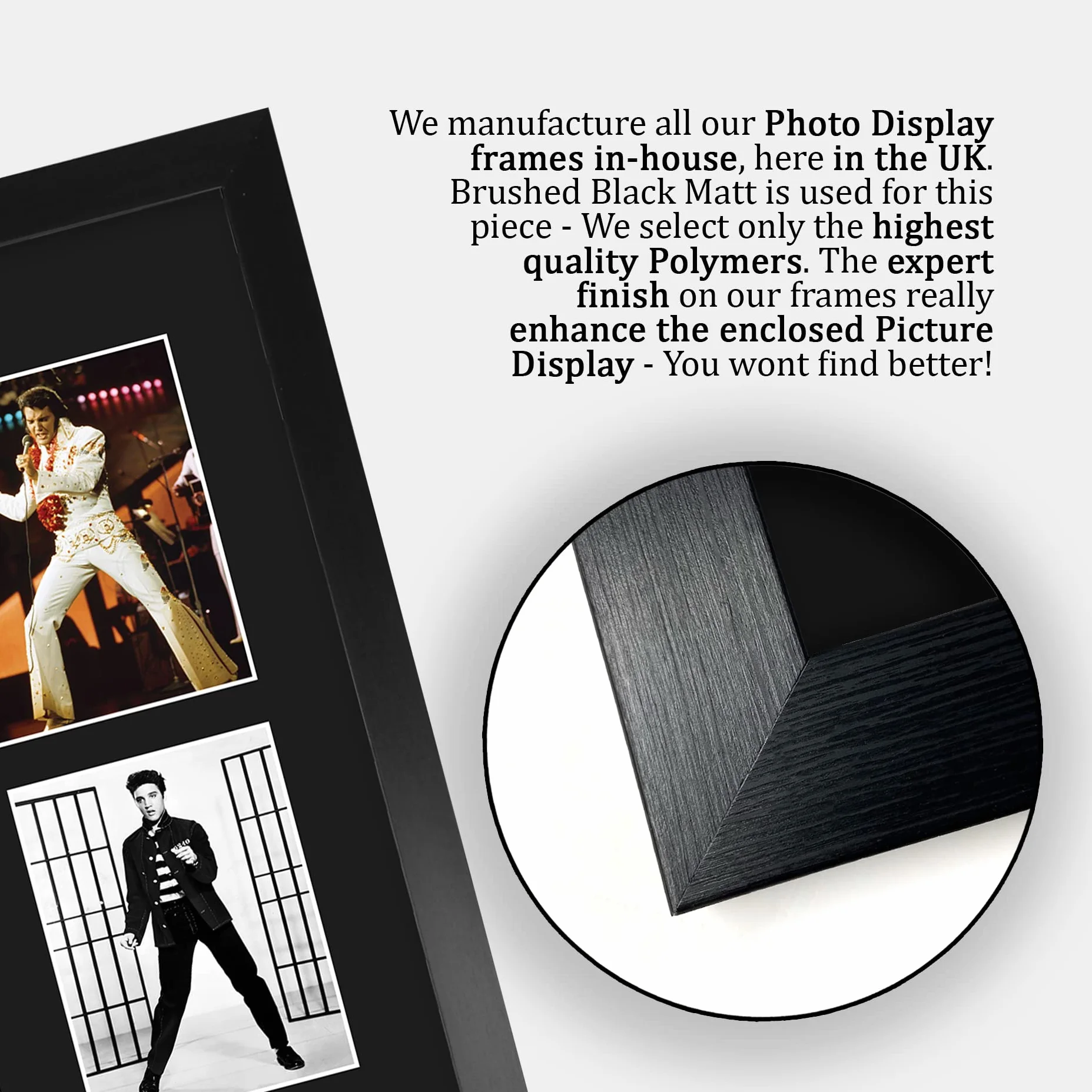 Elvis Presley Muzyczne Zdjęcie Z Autografem A3 Framed Pamiątka Dla Fanów