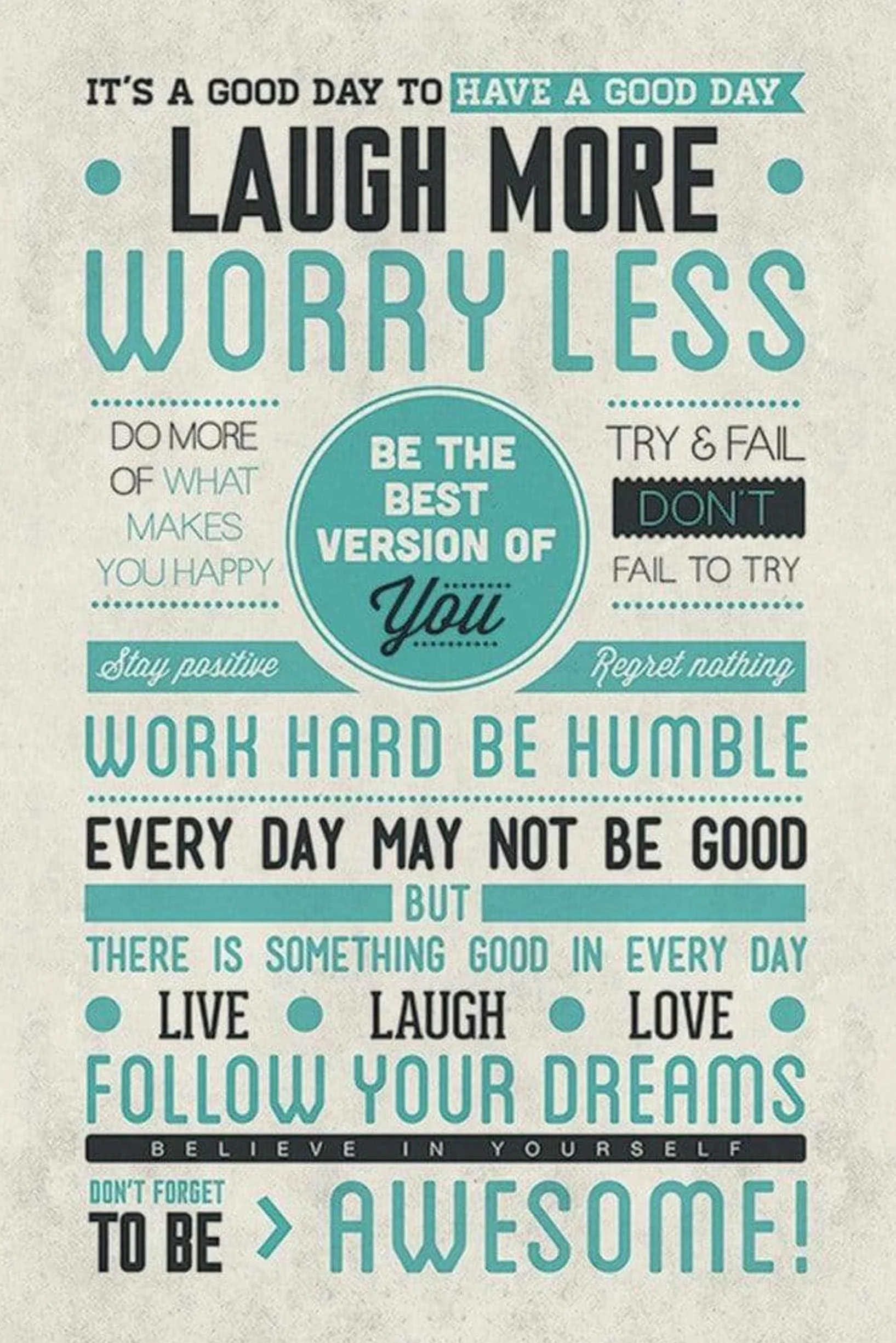 Poster (17R) Be Awesome (61X91,5)