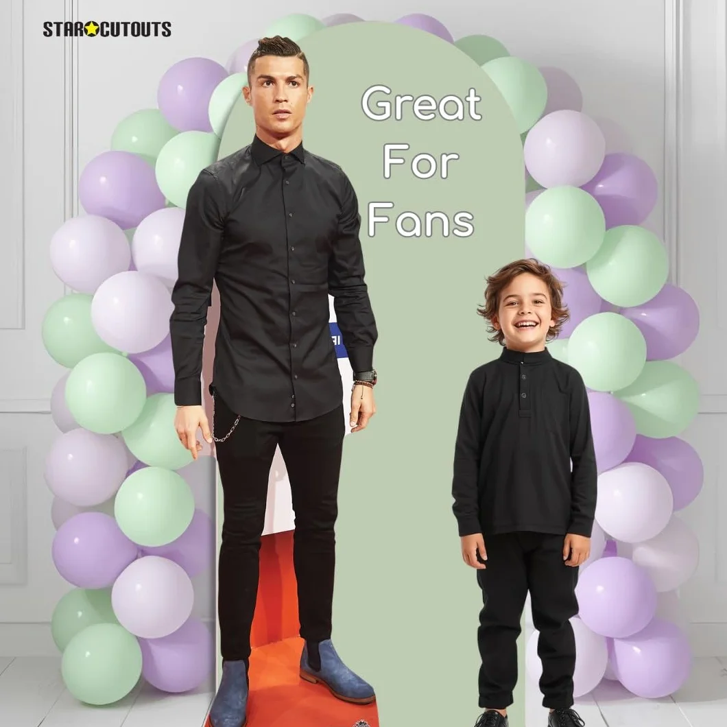 Karton z wycięciem Christiano Ronaldo, wielokolorowy, 181 cm