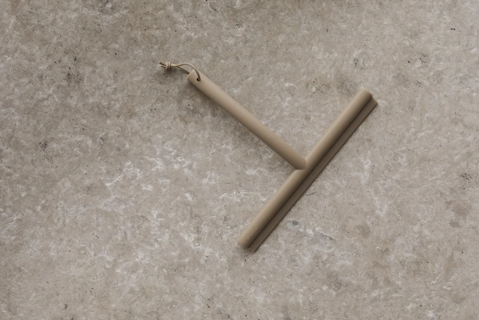 blomus douchewisser -VIPO- Douchewisser met houder 24 cm breed Siliconenwisser voor douche, badkamer Raamwisser Raamwisser (Tan)