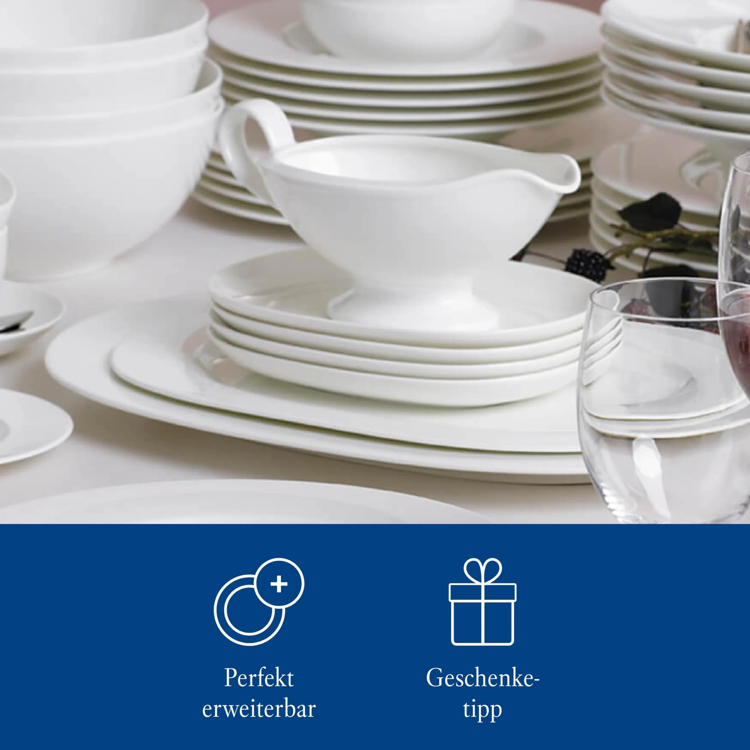 Villeroy & Boch Royal sosjerka górna część z uchwytem porcelana kostna premium