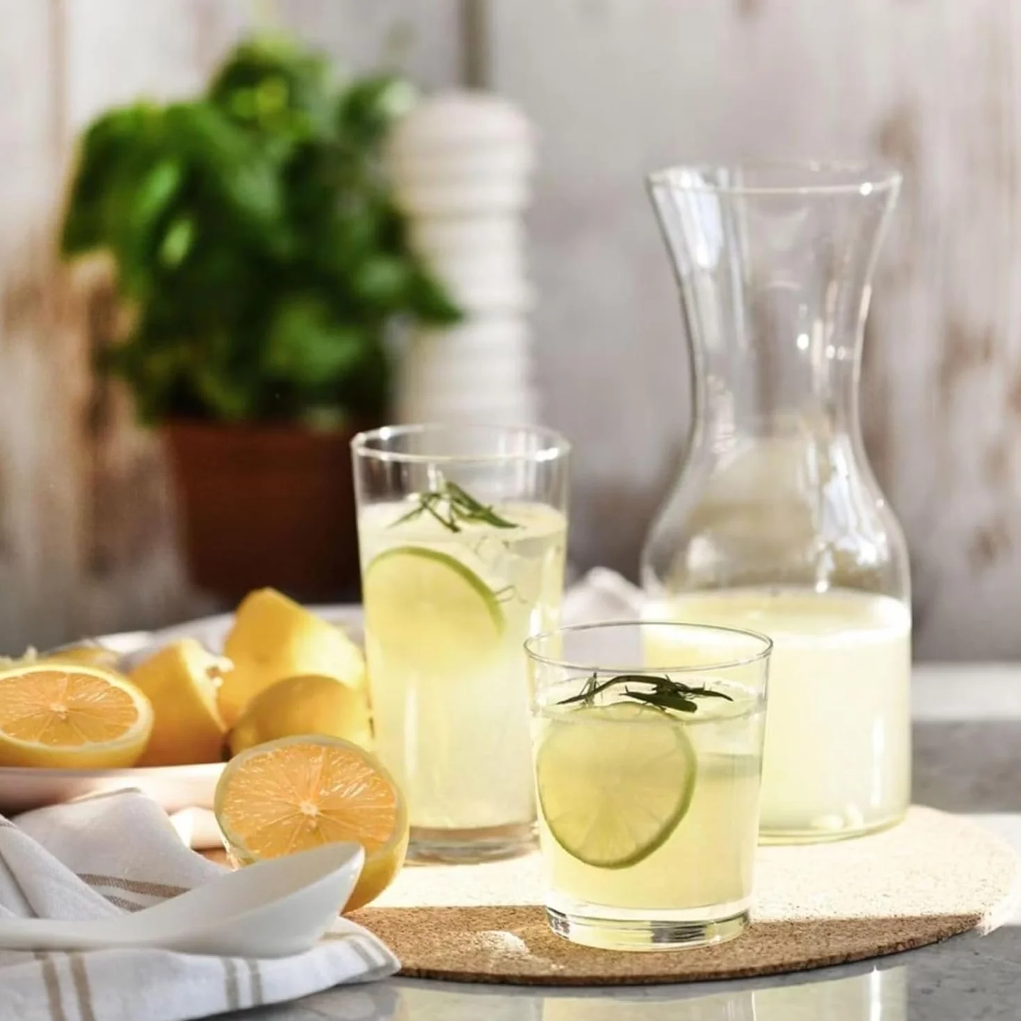 KROSNO Szklanki do Wody 380 ml Zestaw 6 Sztuk Kolekcja Pure