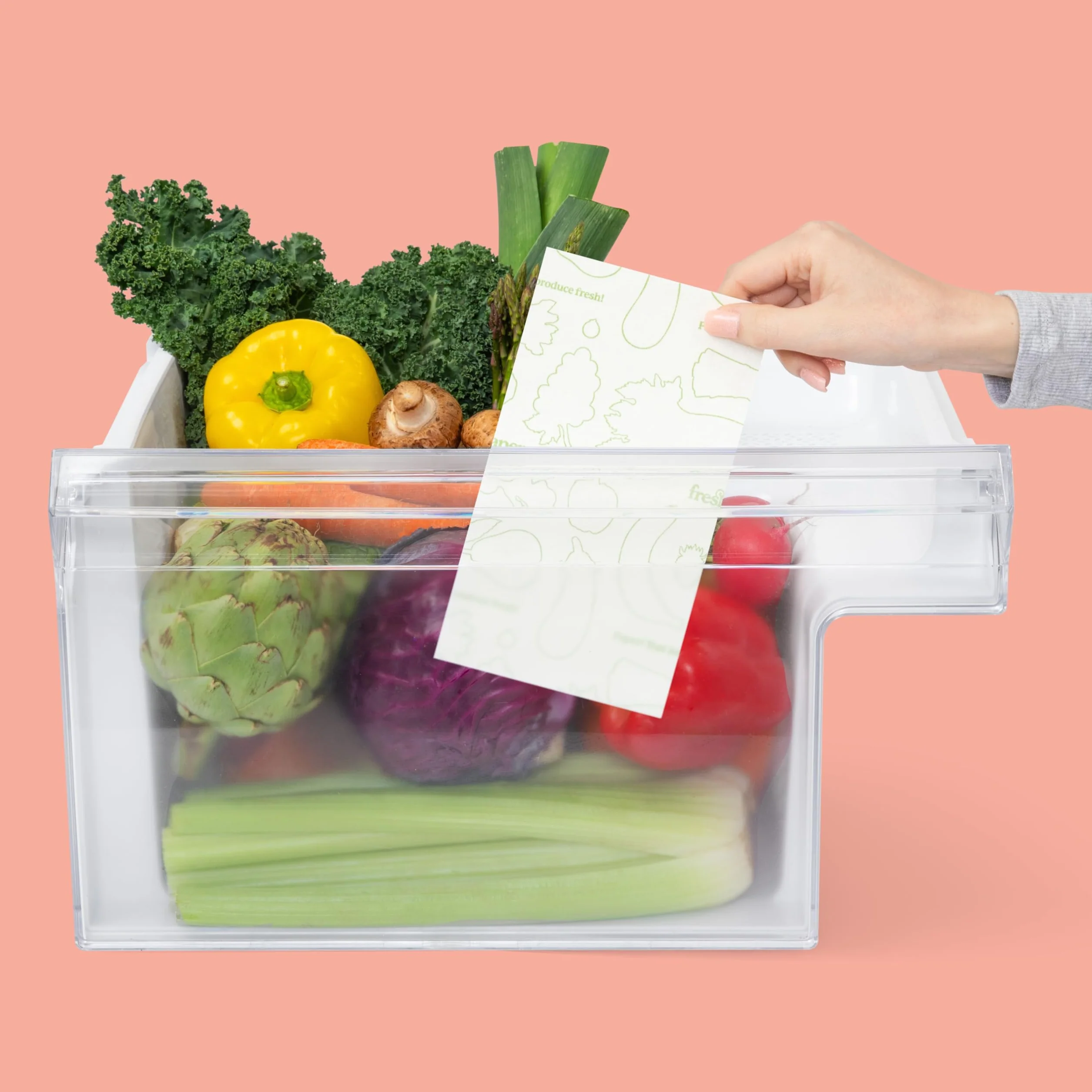 FRESHPAPER utrzymuje świeżość owoców i warzyw przez 2-4 x dłużej, 8 arkuszy wielokrotnego użytku do przechowywania żywności (1 opakowanie), wyprodukowano w USA przez The FRESHGLOW Co