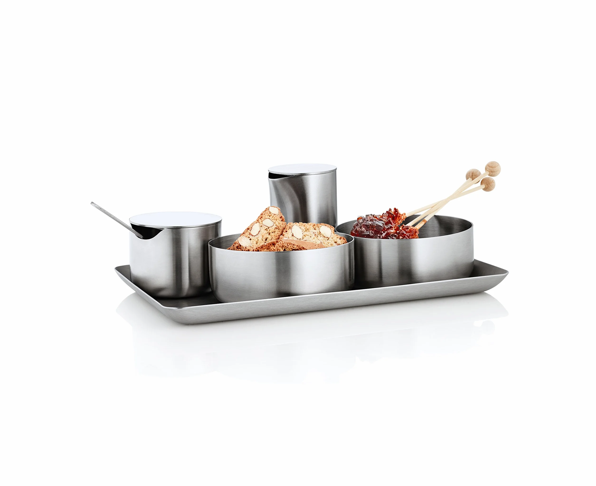 blomus Taca matowa szczotkowana stal nierdzewna 15 x 25 cm