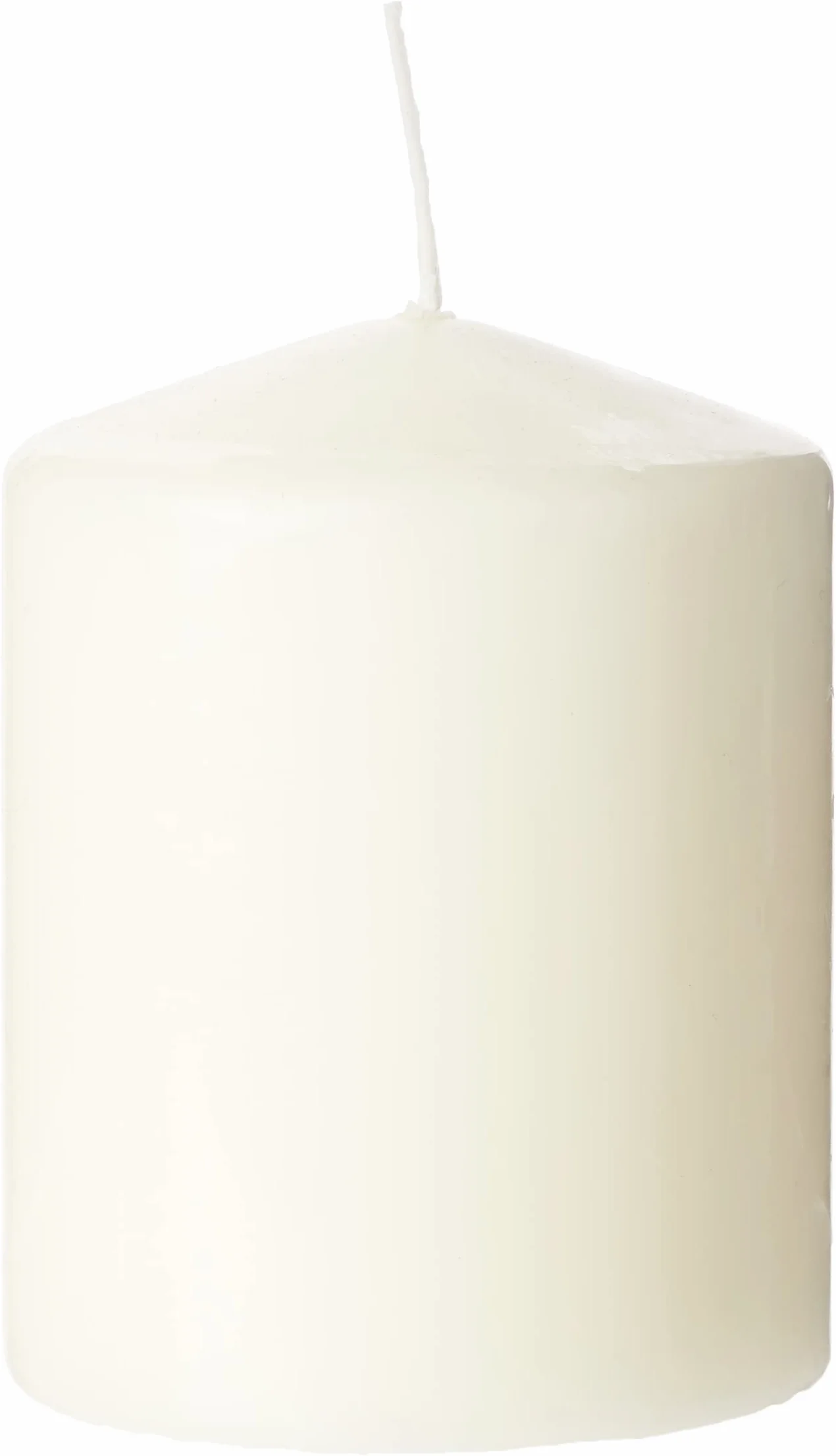Spaas Unscented Pillar Candle 80/100 mm, 40 Hours, Ivory