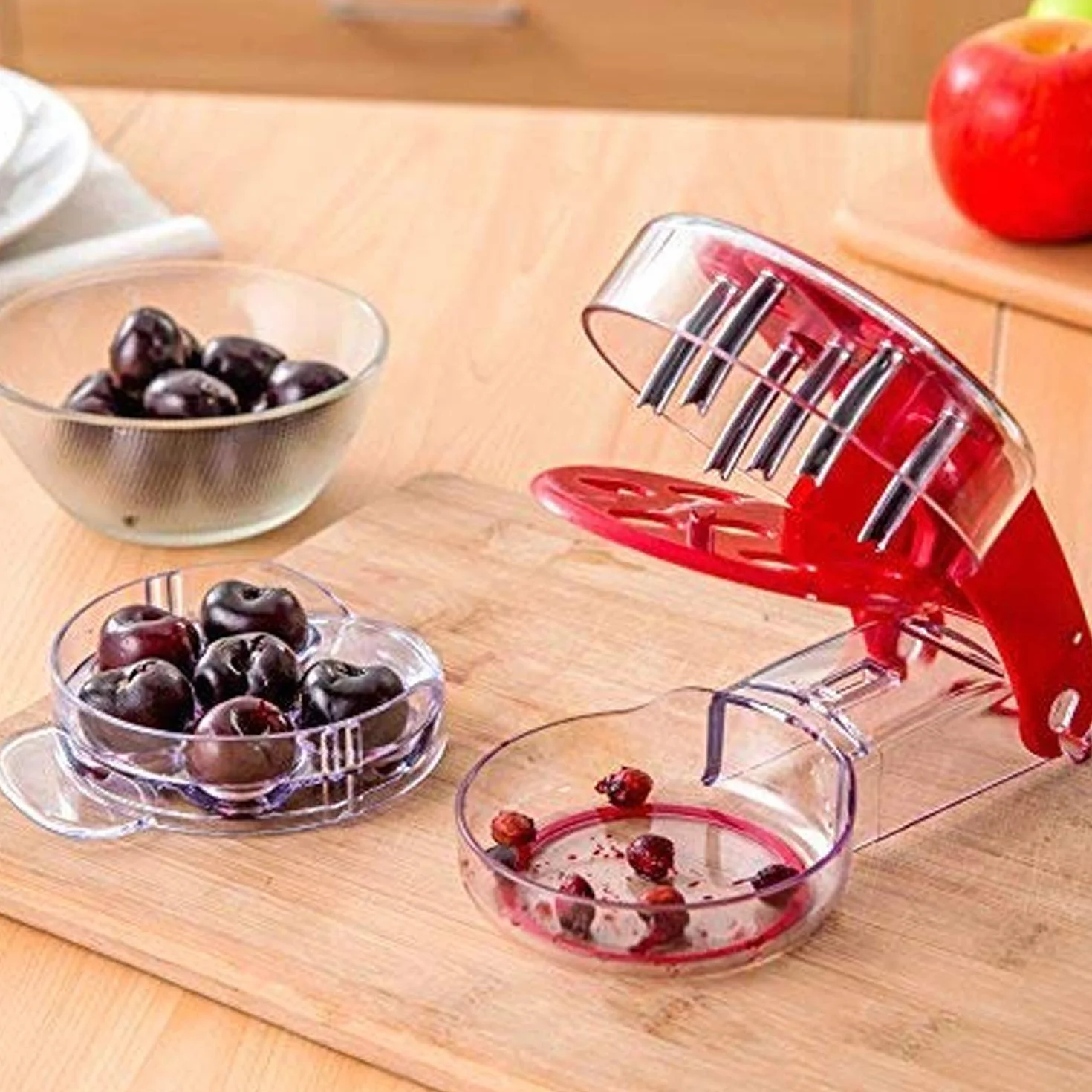 Cherry Pitter Stoner Seed Remover 6 wiśniowych siewników