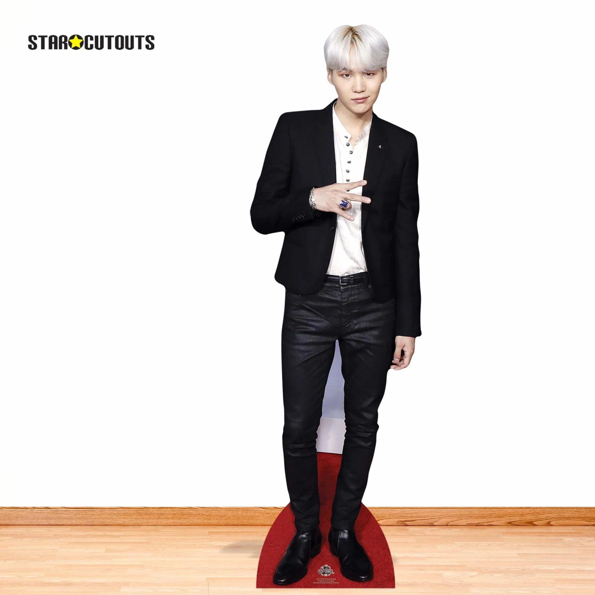STAR CUTOUTS CS747 Lifesize kartonowe wycięcie Min Yoon-Gi Suga Bangtan Boys Standee