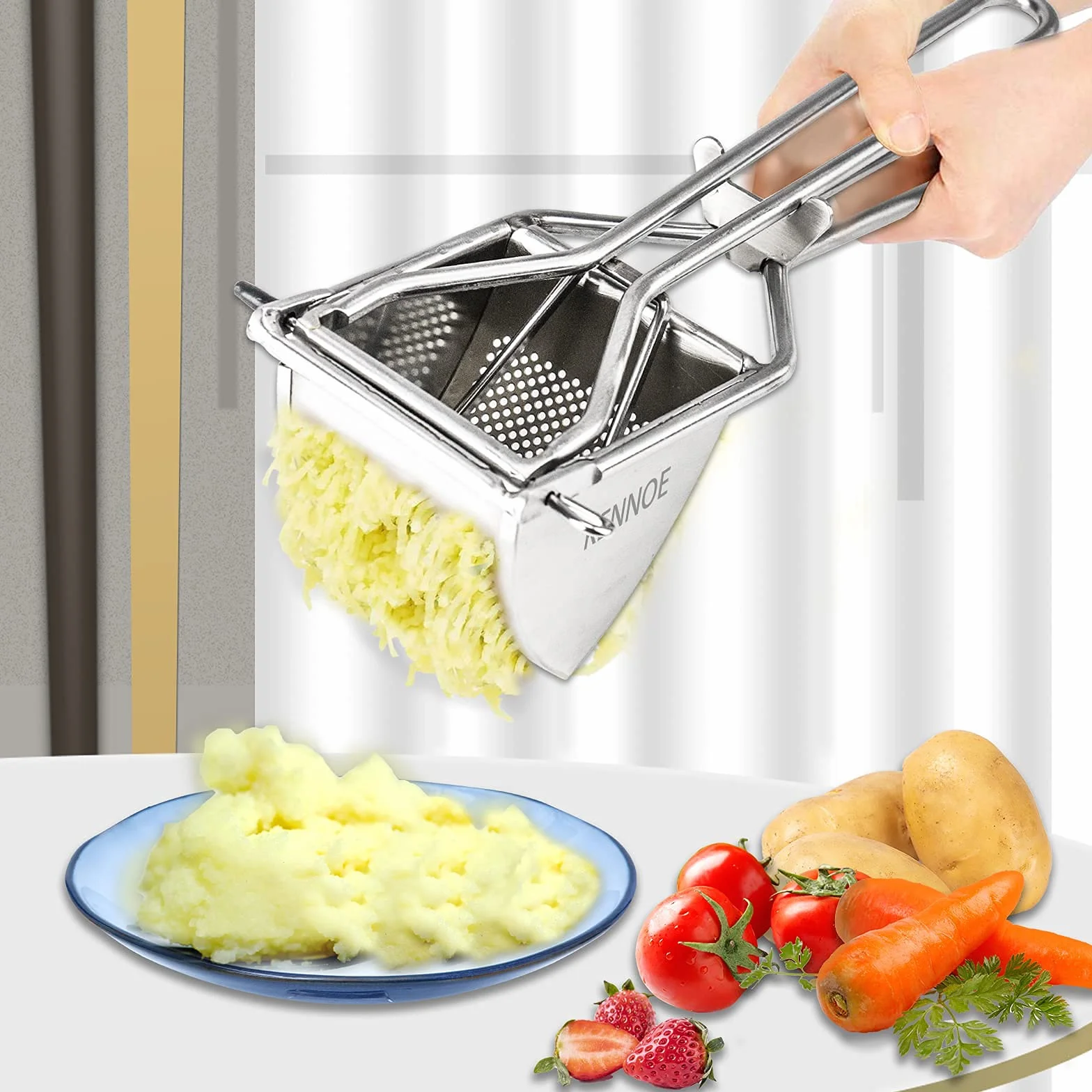 Praska do ziemniaków ze stali nierdzewnej profesjonalna do purée